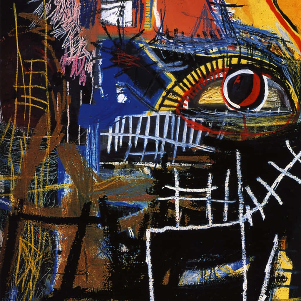 Fågelpå Pengar Av Jean Michel Basquiat Wallpaper