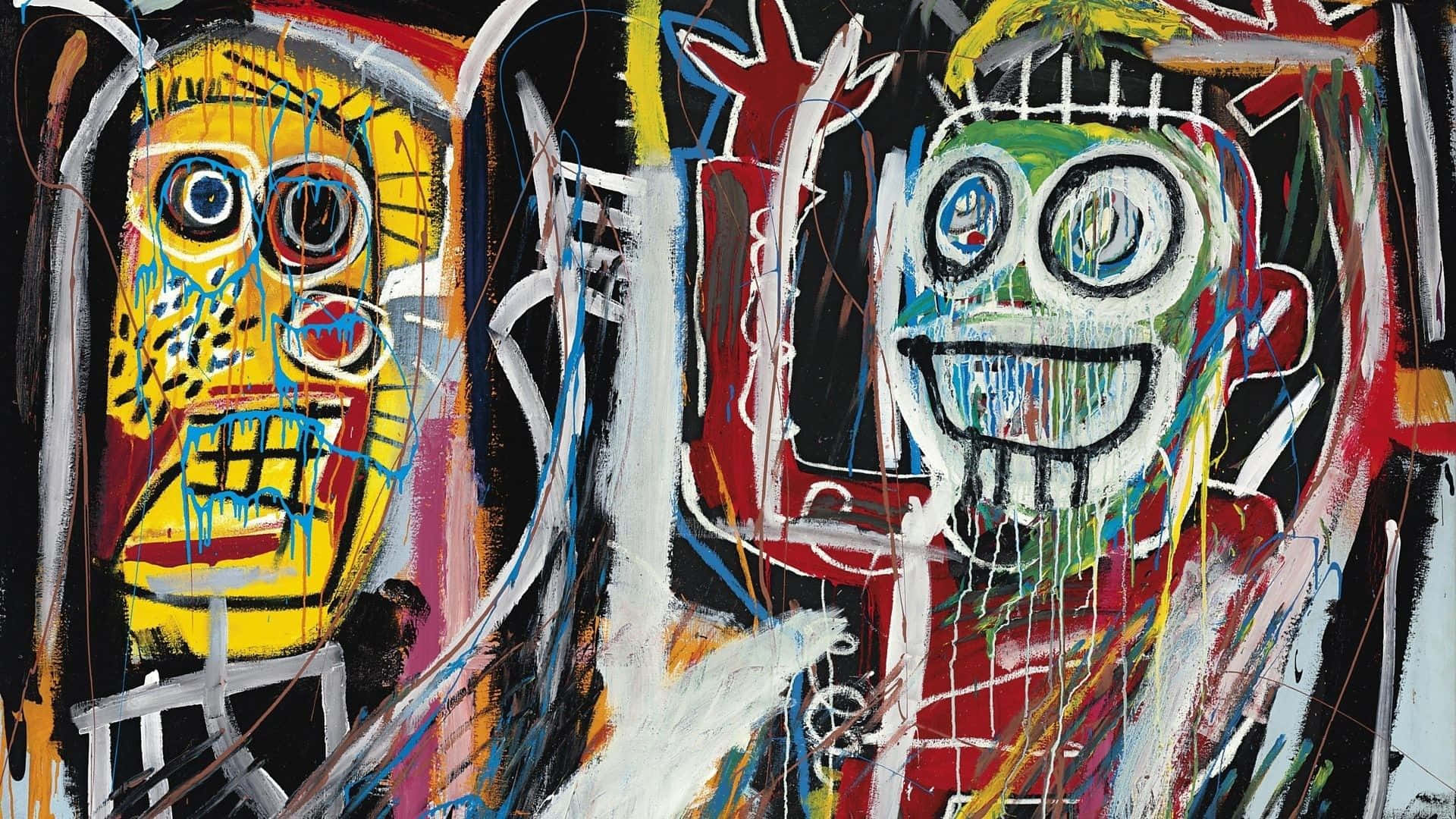 Jeanmichel Basquiat, El Maestro Del Arte Del Graffiti En Brooklyn. Fondo de pantalla