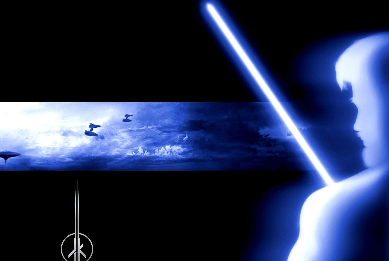 A Jedi Knight Battles the Darkness" Wallpaper