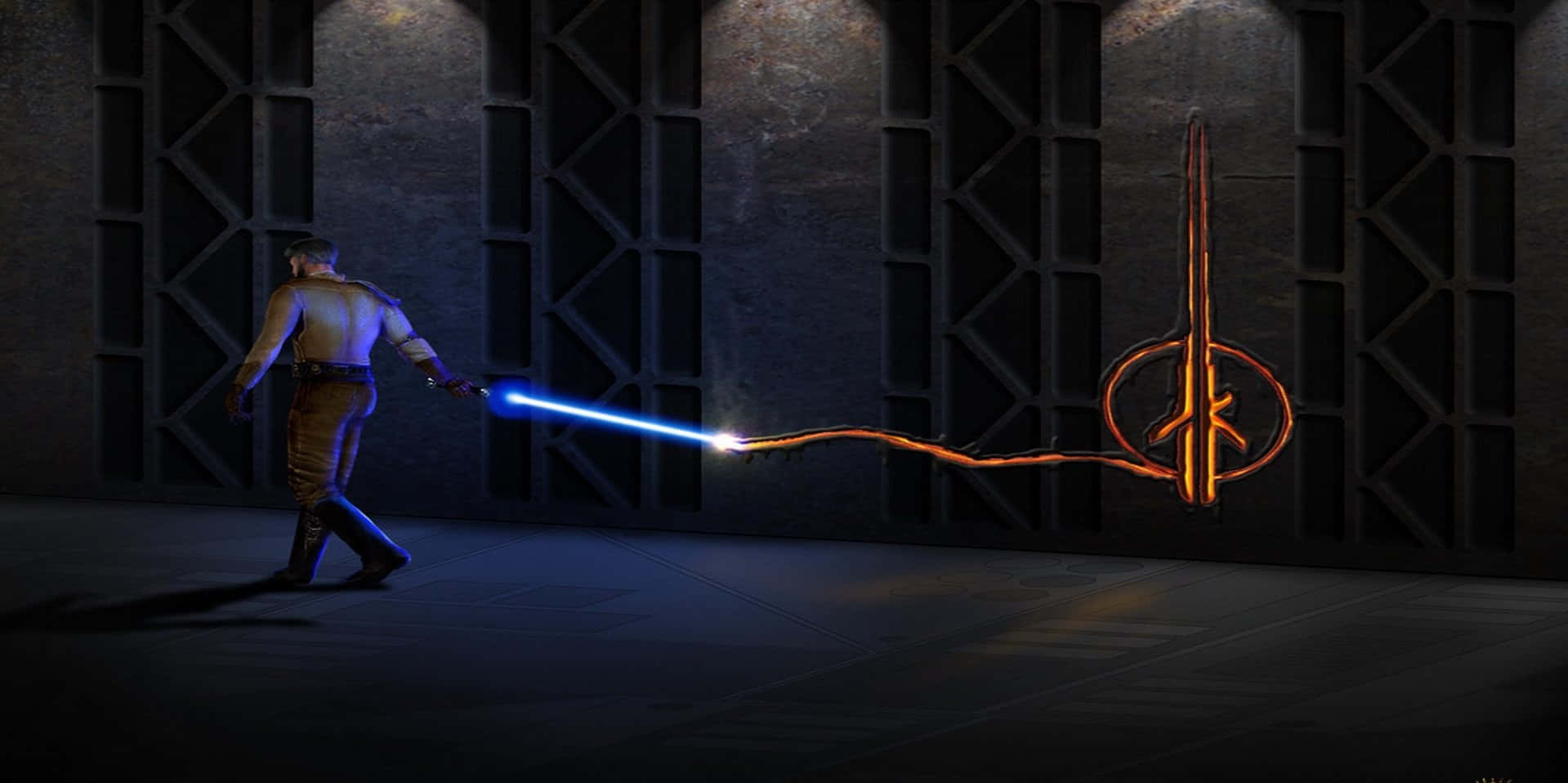 The Jedi Knight Brings Balance to the Force" Wallpaper