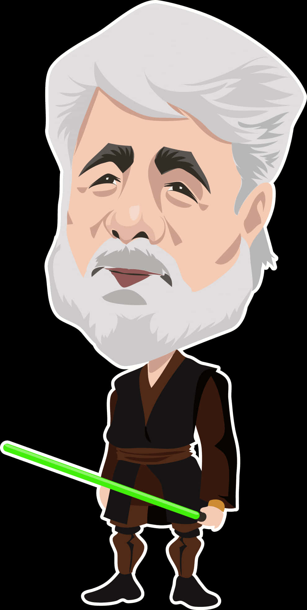 Jedi Master Cartoon Caricature PNG