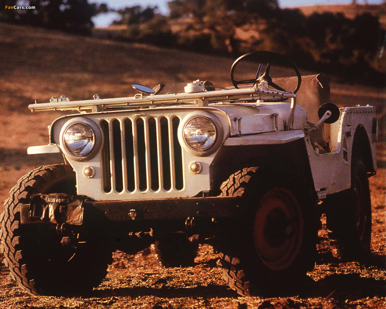 Classic Jeep CJ exploring the great outdoors Wallpaper