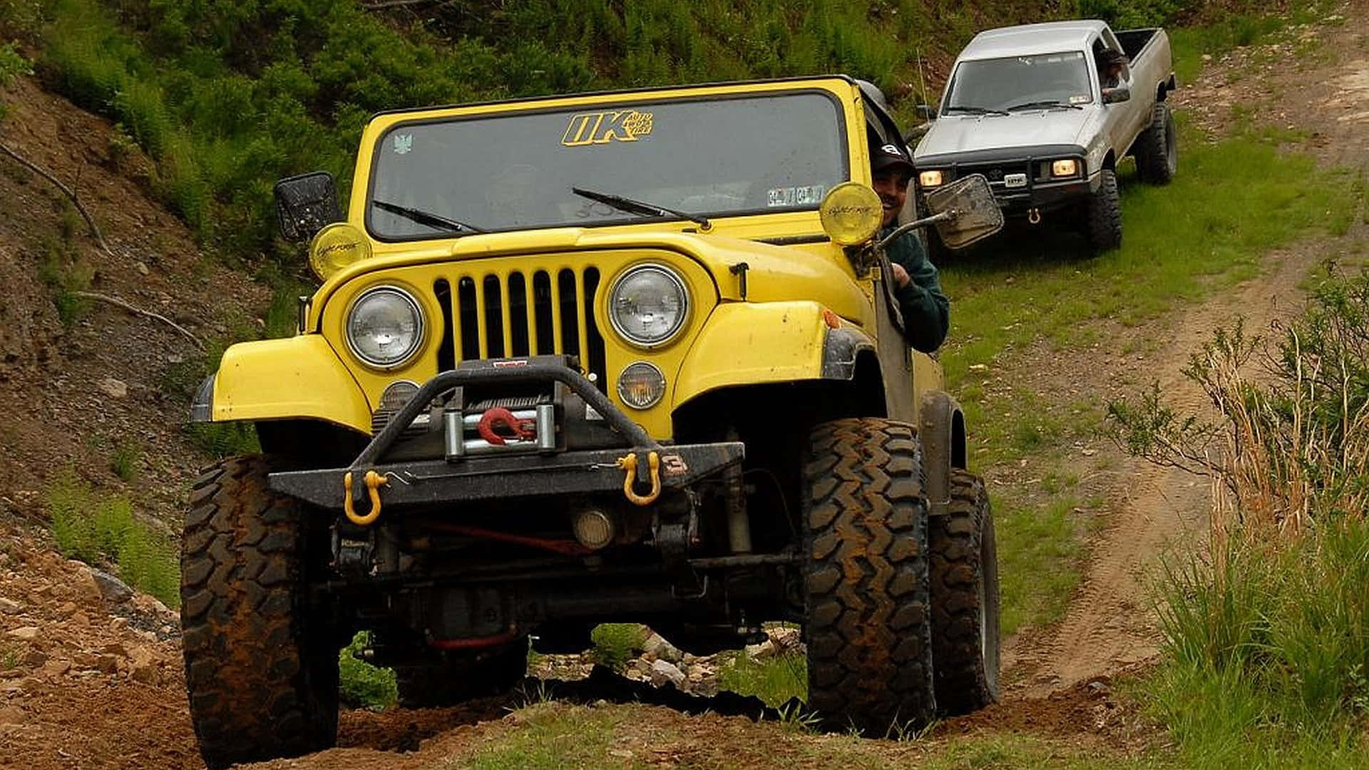 Classic Off-Road Adventure - Jeep CJ Wallpaper