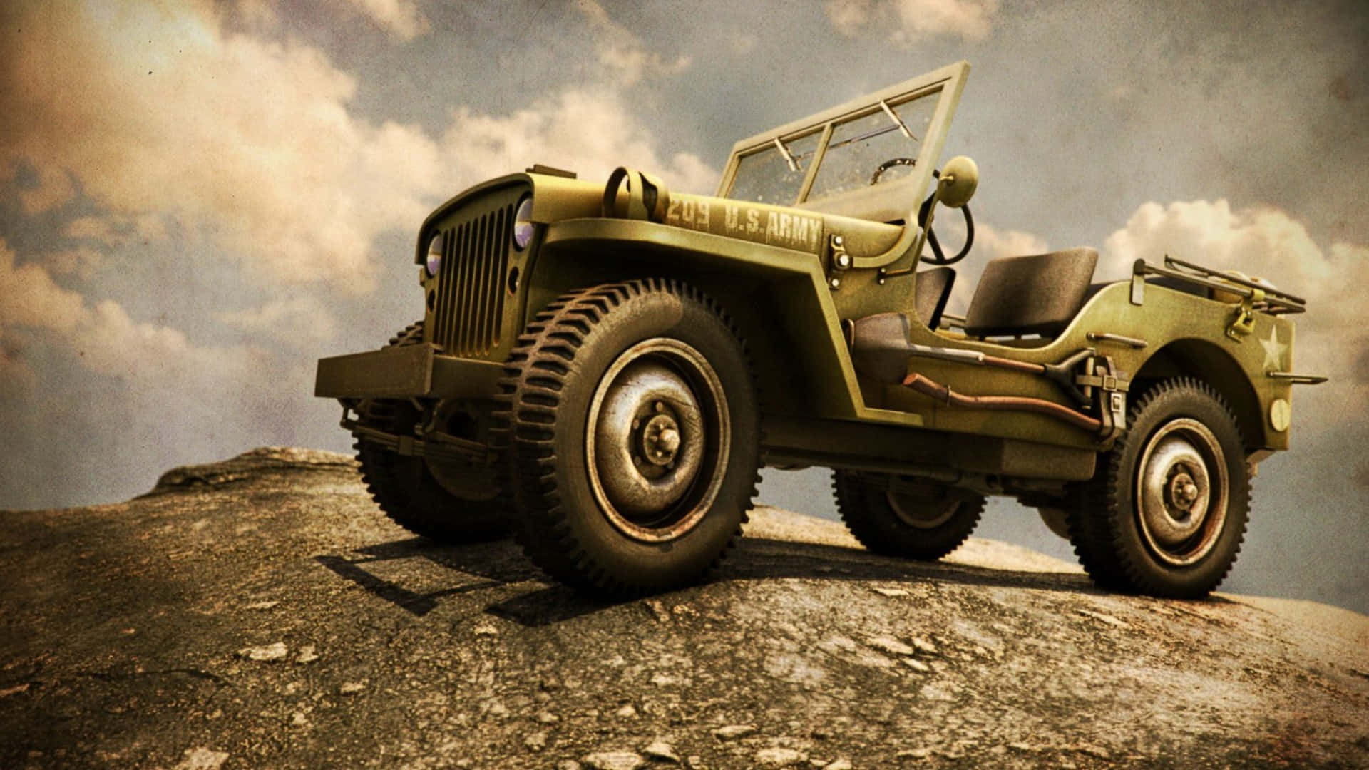 Classic Jeep CJ Adventure Wallpaper