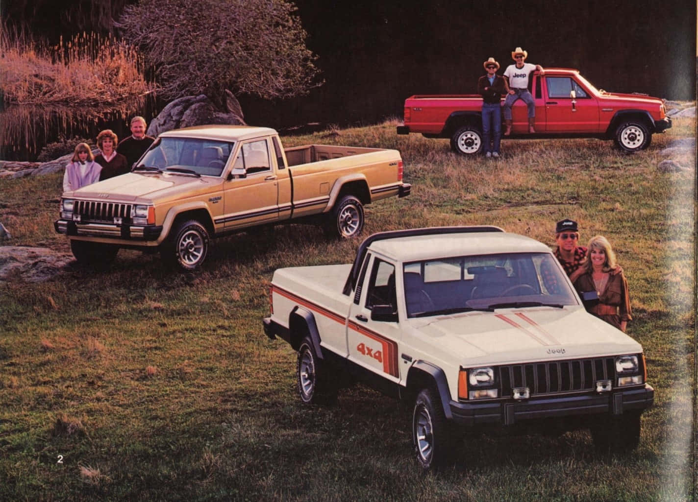 Jeep Comanche Tutkii Suurta Ulkoilmaa Taustakuva