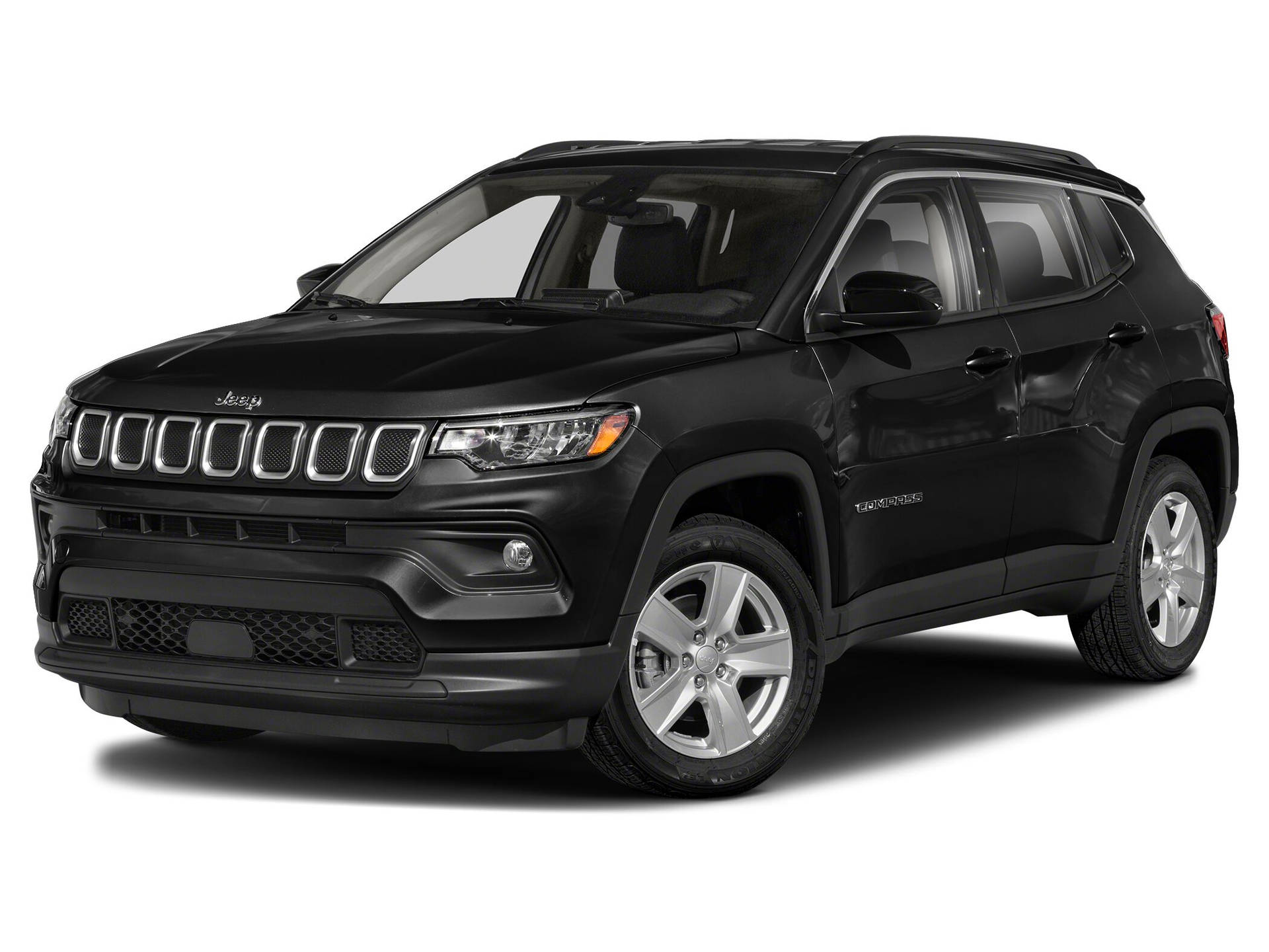 Jeep Compass Black Aesthetic On White Wallpaper