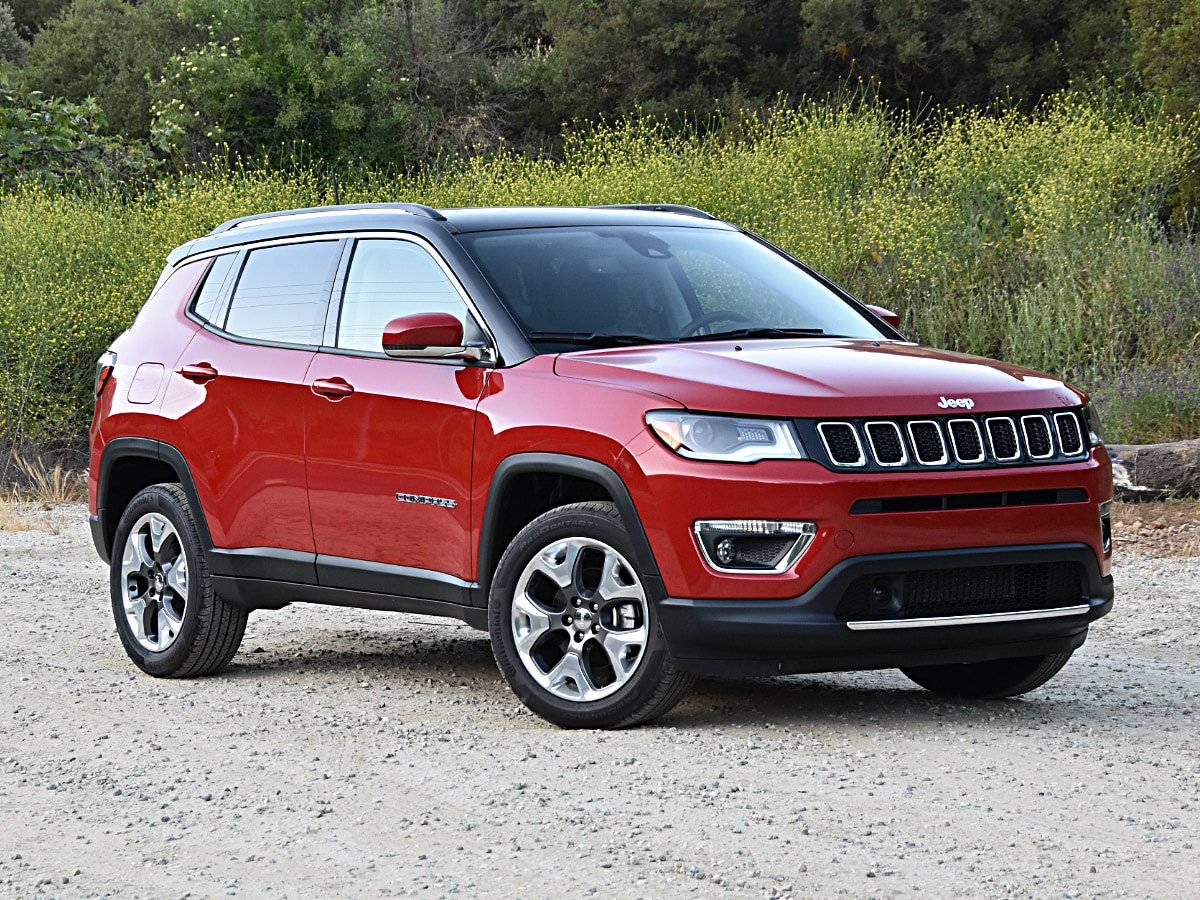 Jeep Compass On Gravel Road Wallpaper