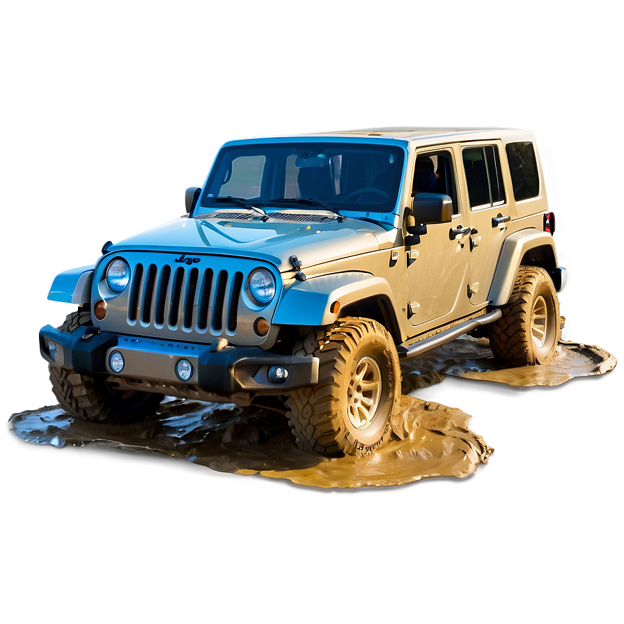 Download Jeep In Mud Off-roading Png 7 | Wallpapers.com