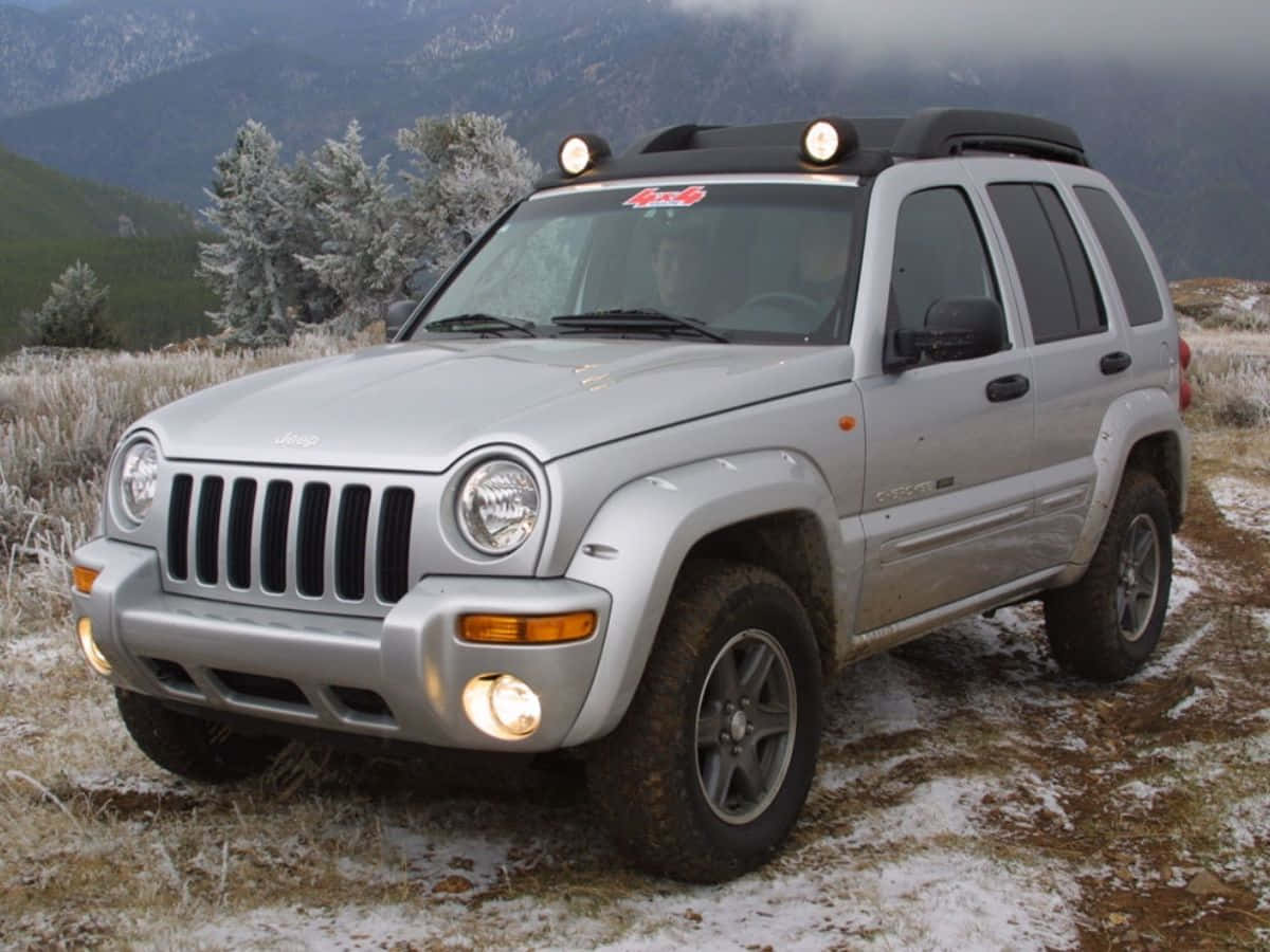 Caption: Jeep Liberty on Adventure Trail Wallpaper