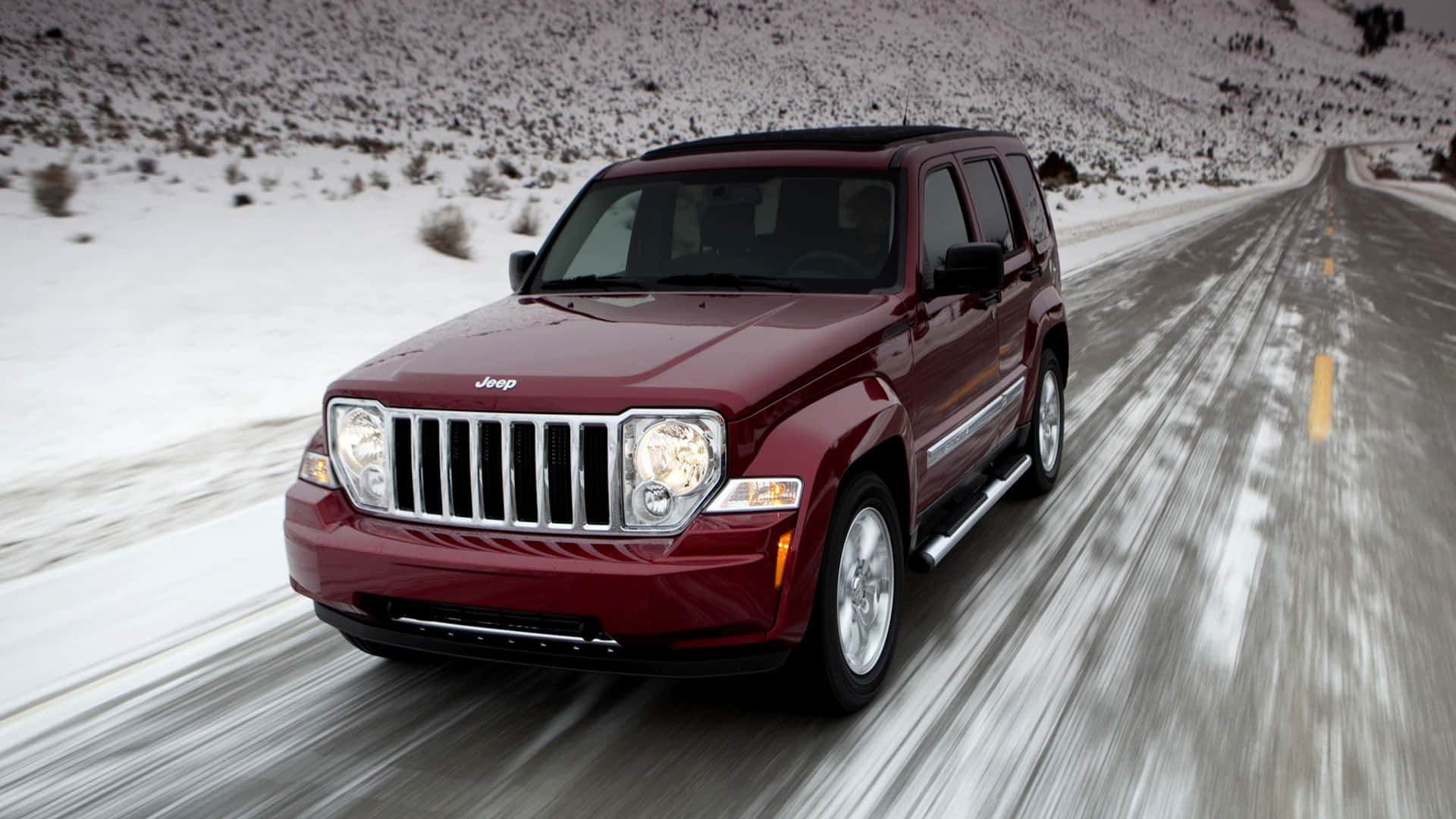 Stunning Jeep Liberty Off-Roading Adventure Wallpaper