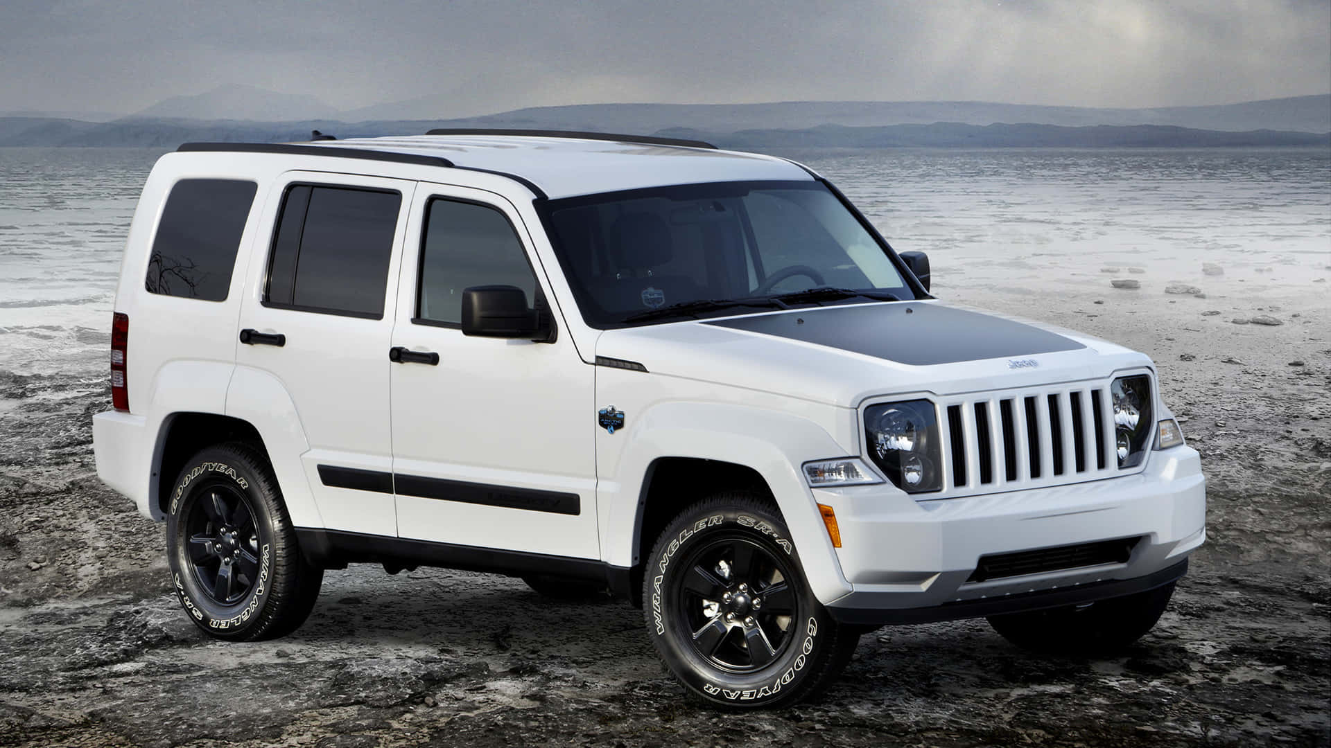 Aventurate Espera Con Jeep Liberty. Fondo de pantalla