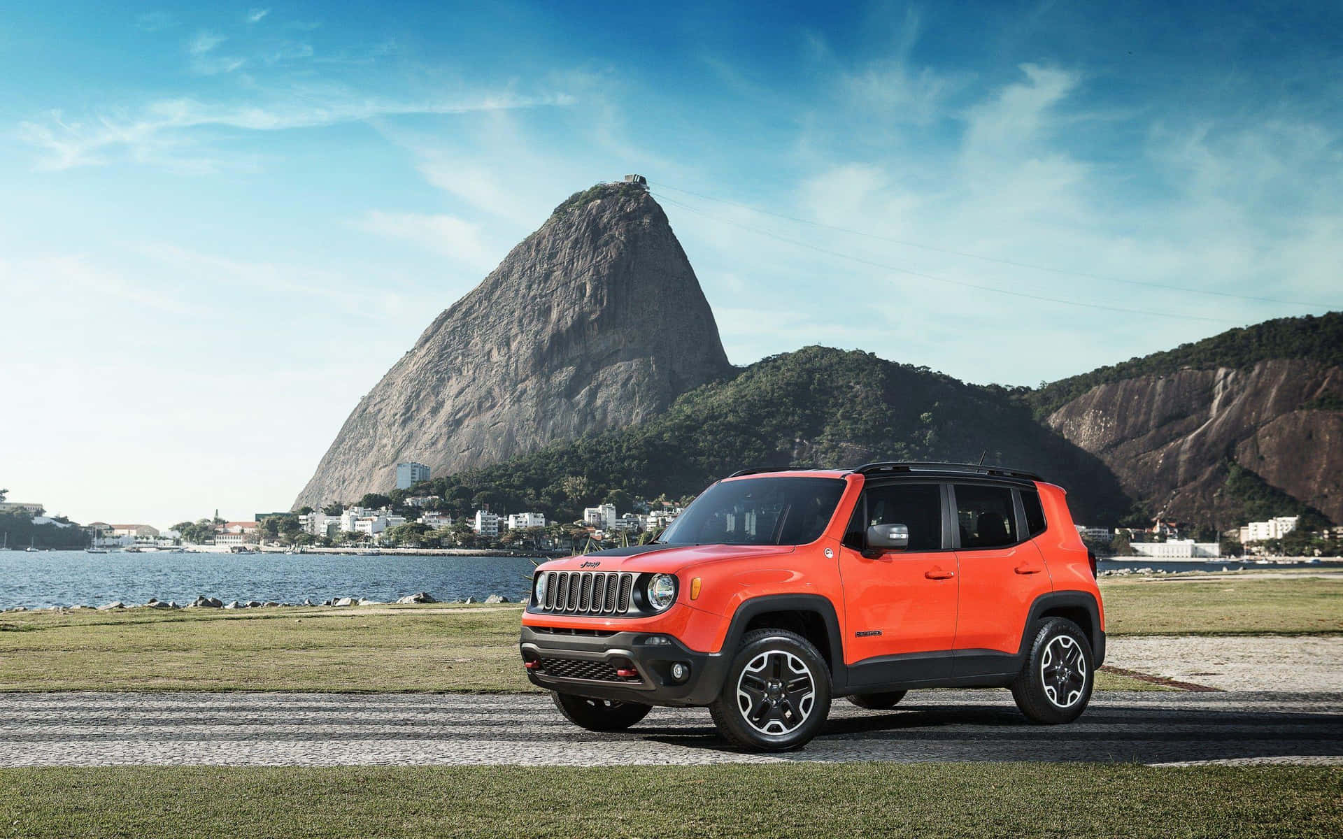 Aventurate Espera En El Resistente Jeep Renegade Fondo de pantalla