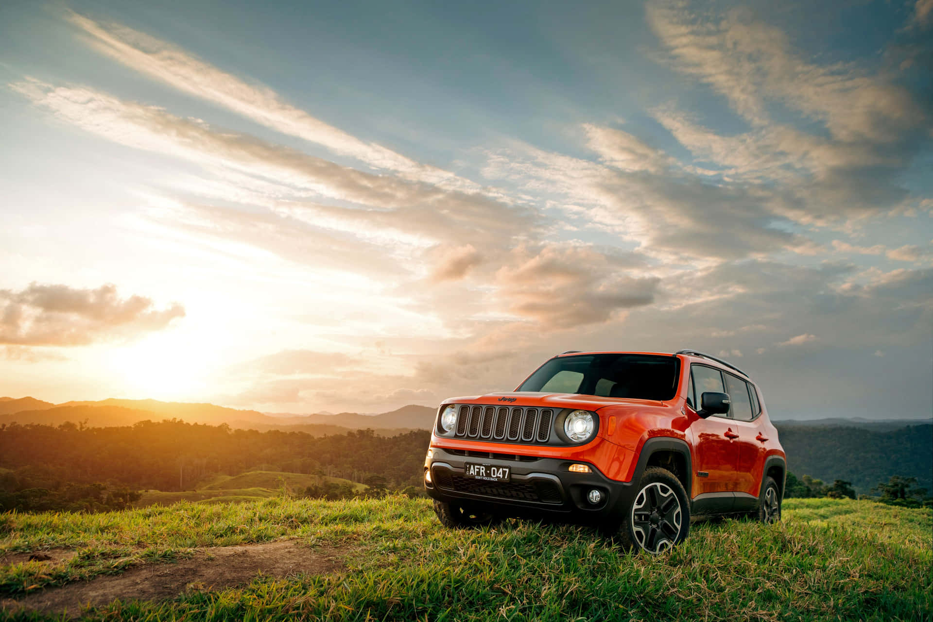 Caption: Adventure on Your Terms - The Stunning Jeep Renegade Wallpaper