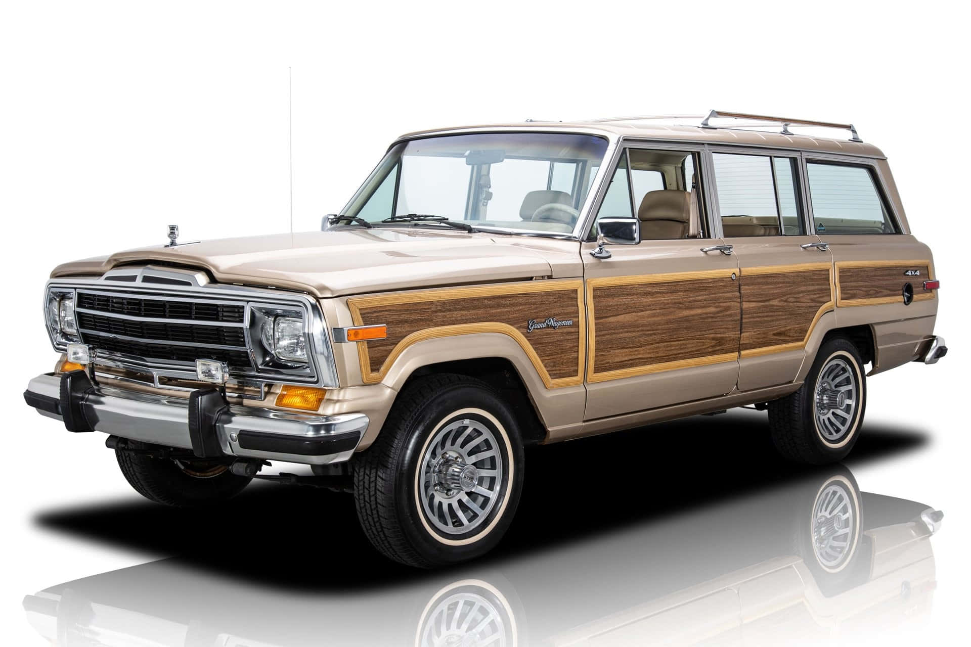 Stunning Jeep Wagoneer Cruising Off-road Wallpaper