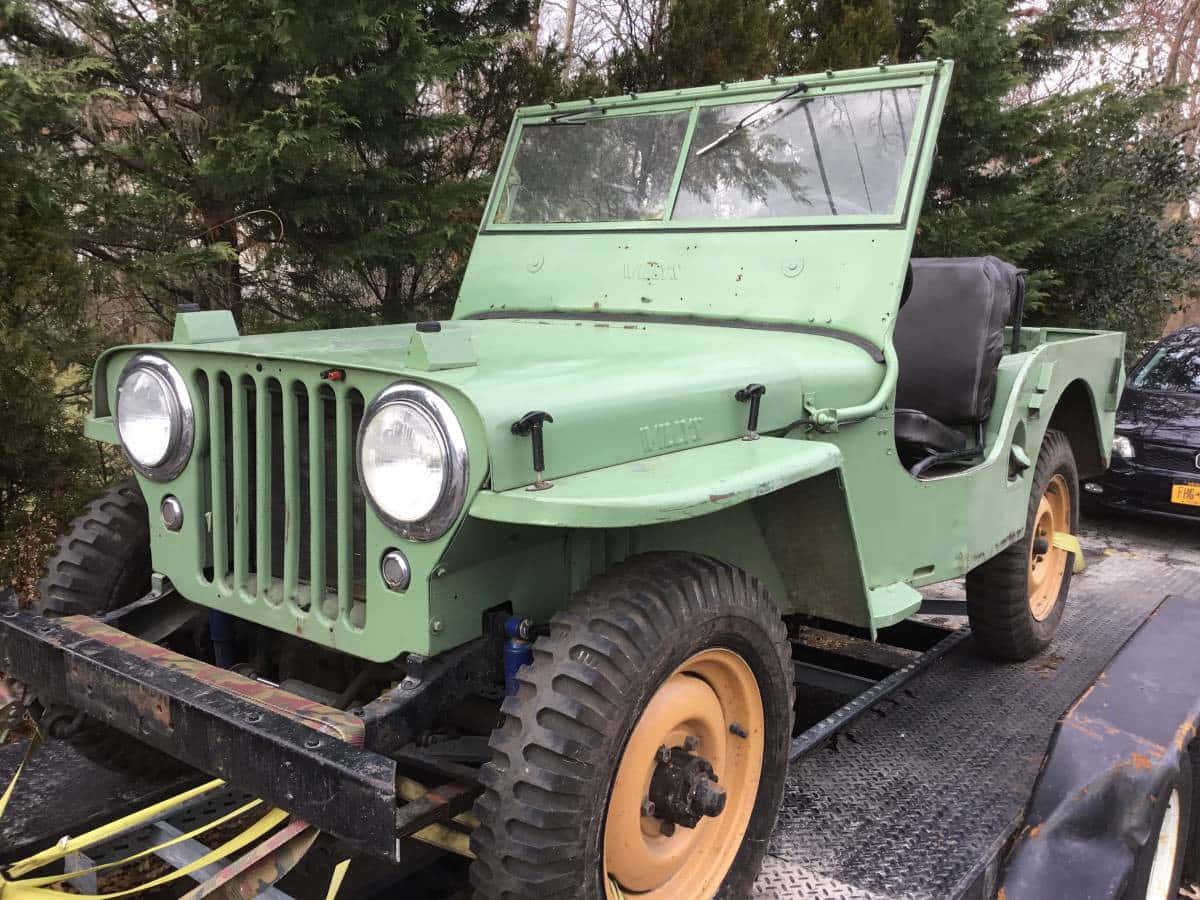 Classic Jeep Willys in its natural habitat Wallpaper