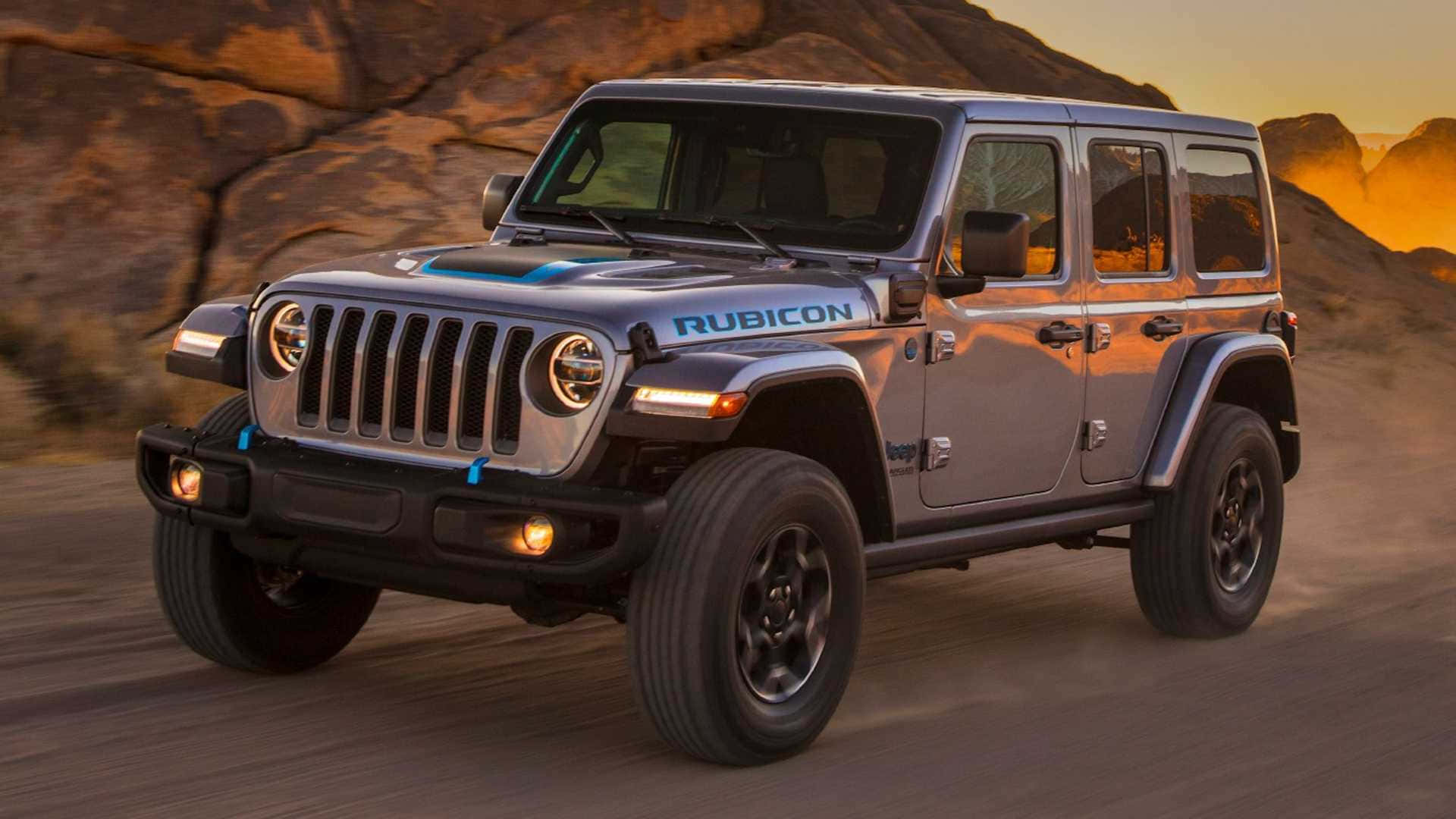 The 2020 Jeep Wrangler Is Driving Down A Desert Road