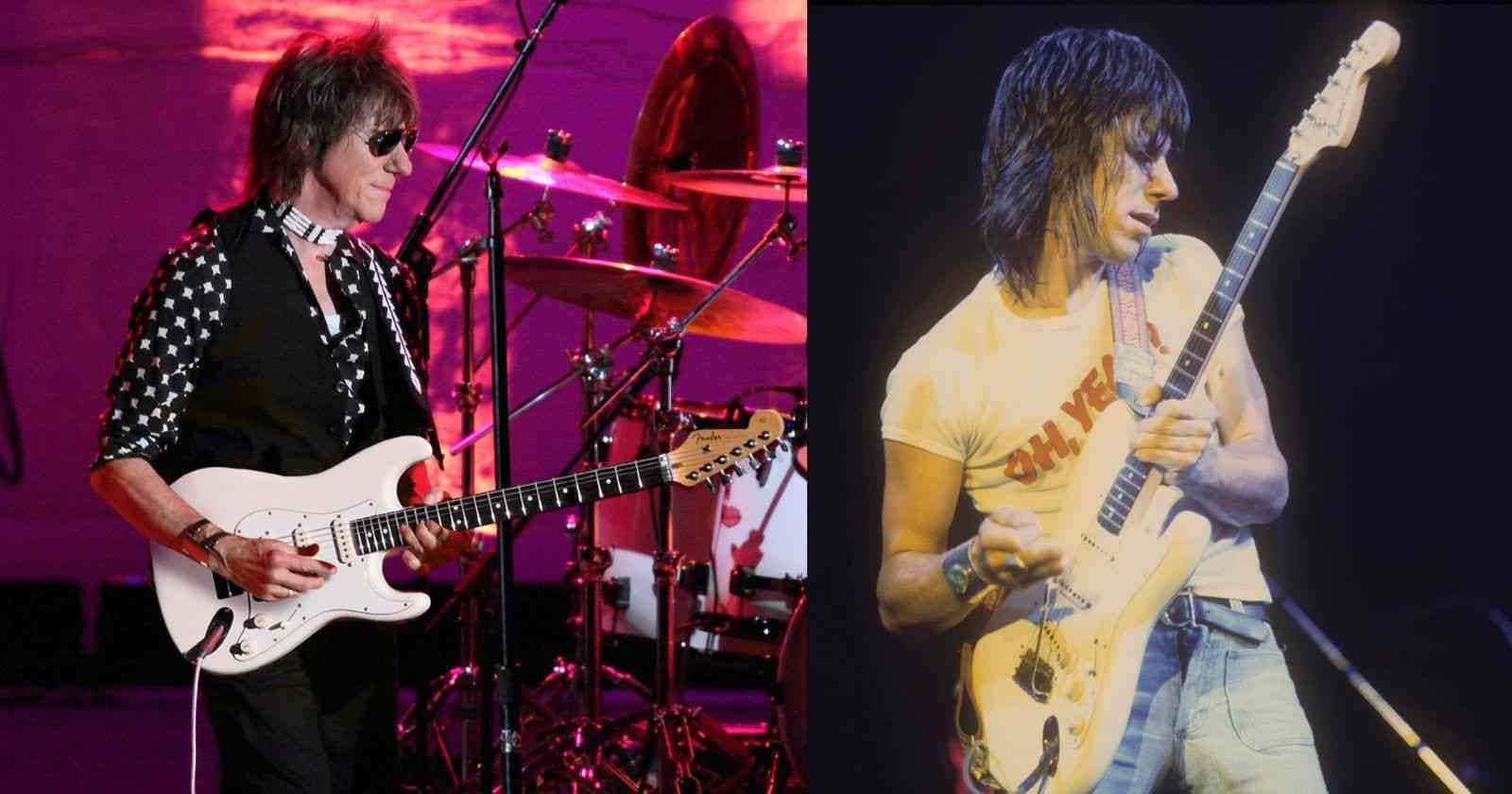 Jeff Beck Group Guitarists Split View Wallpaper