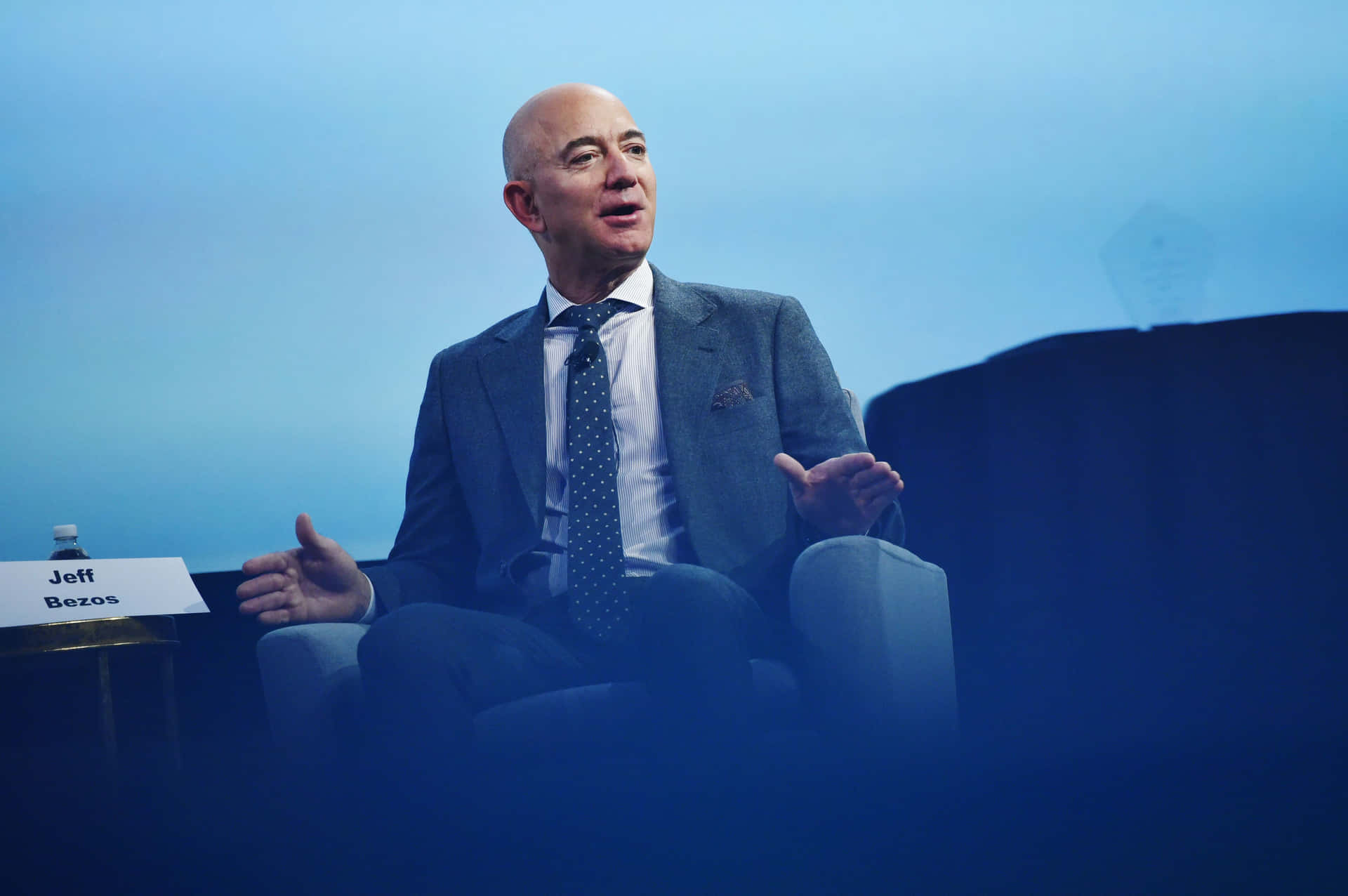 Jeff Bezos Smiling at an Event