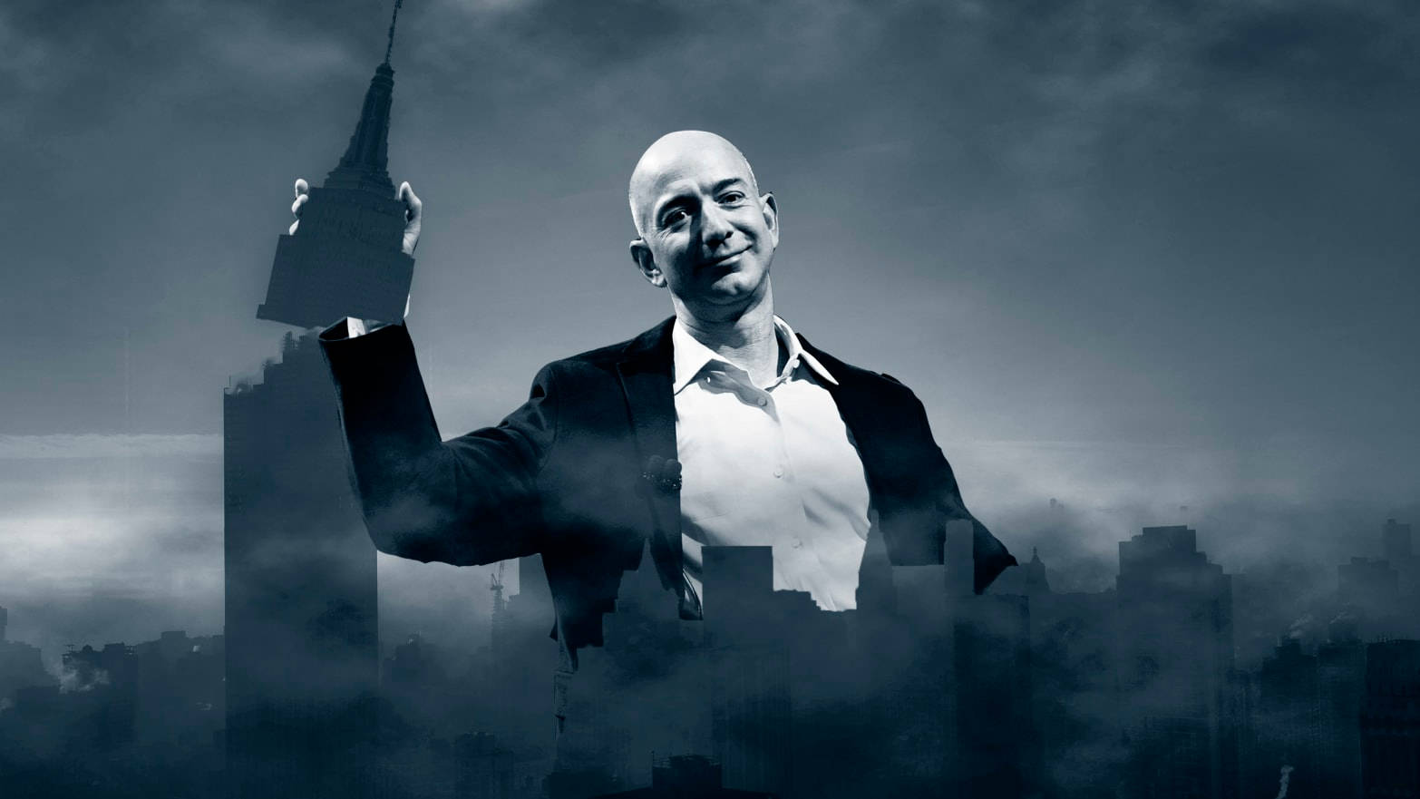 Jeff Bezos Destroying Buildings Wallpaper