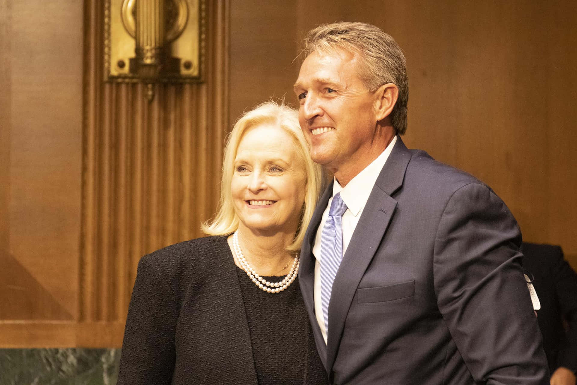 Jeff Flake With Cindy Mccain Wallpaper