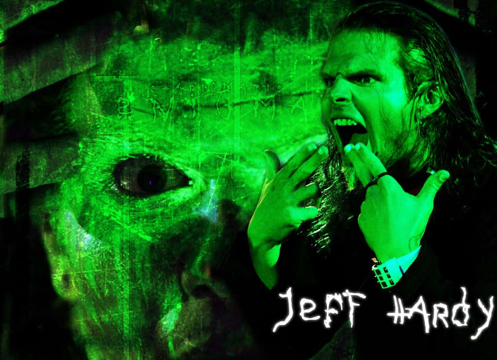 Pósterespeluznante Verde De Jeff Hardy Fondo de pantalla