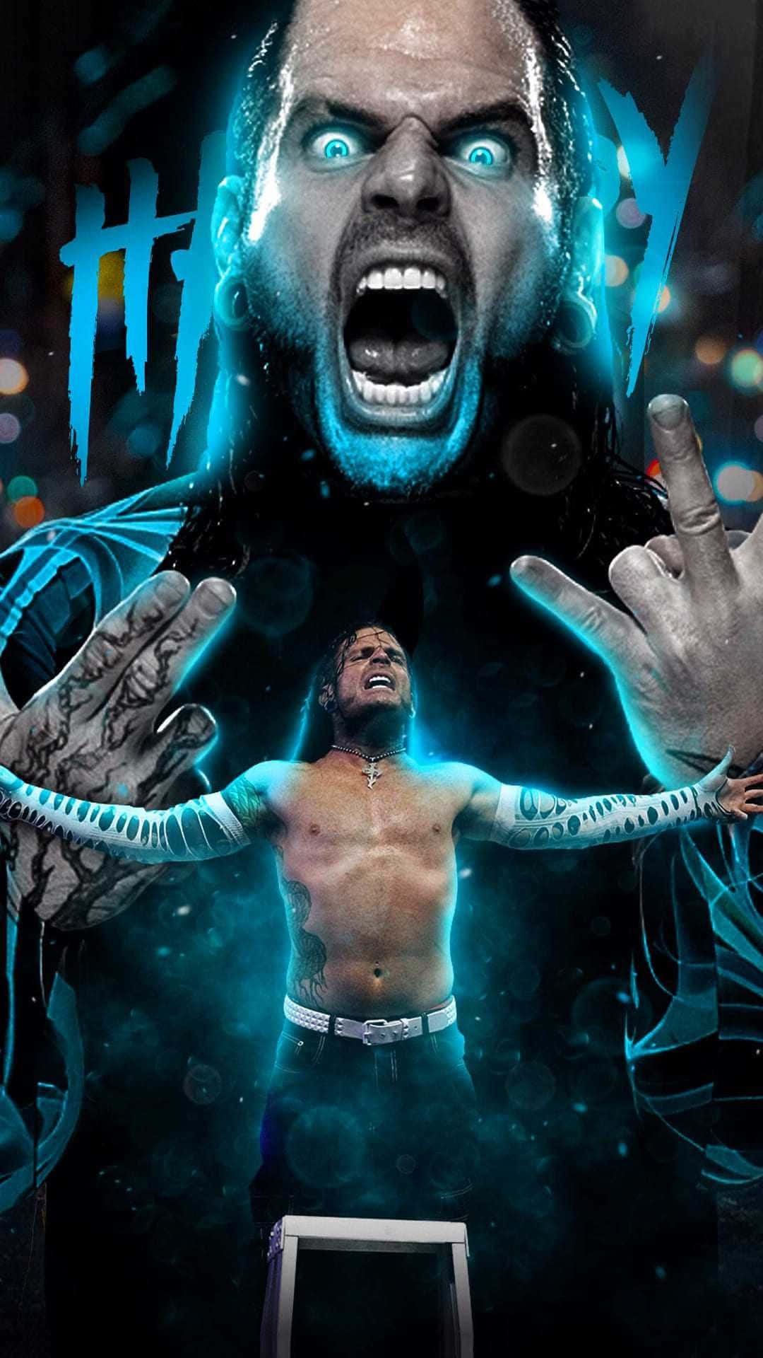 Jeff Hardy Poster With Fierce Gesture Wallpaper