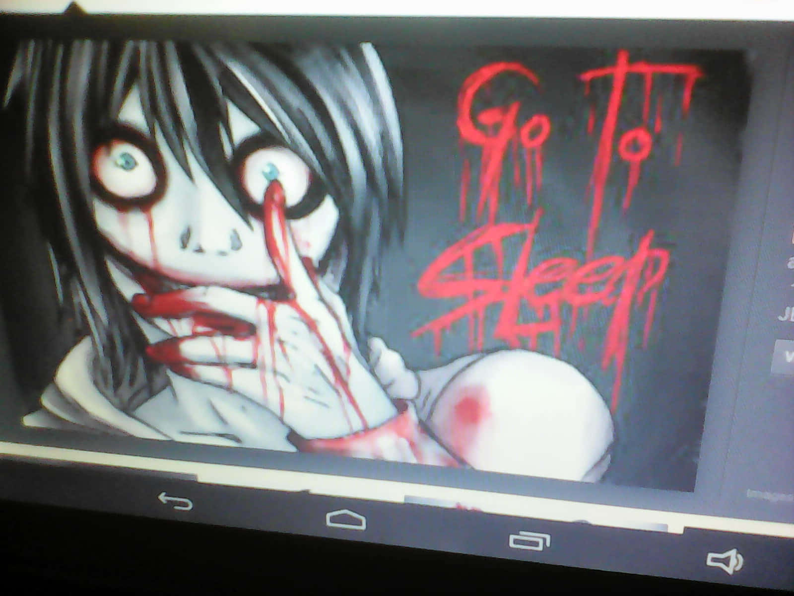 "Jeff the Killer strikes fear in all who encounter him"