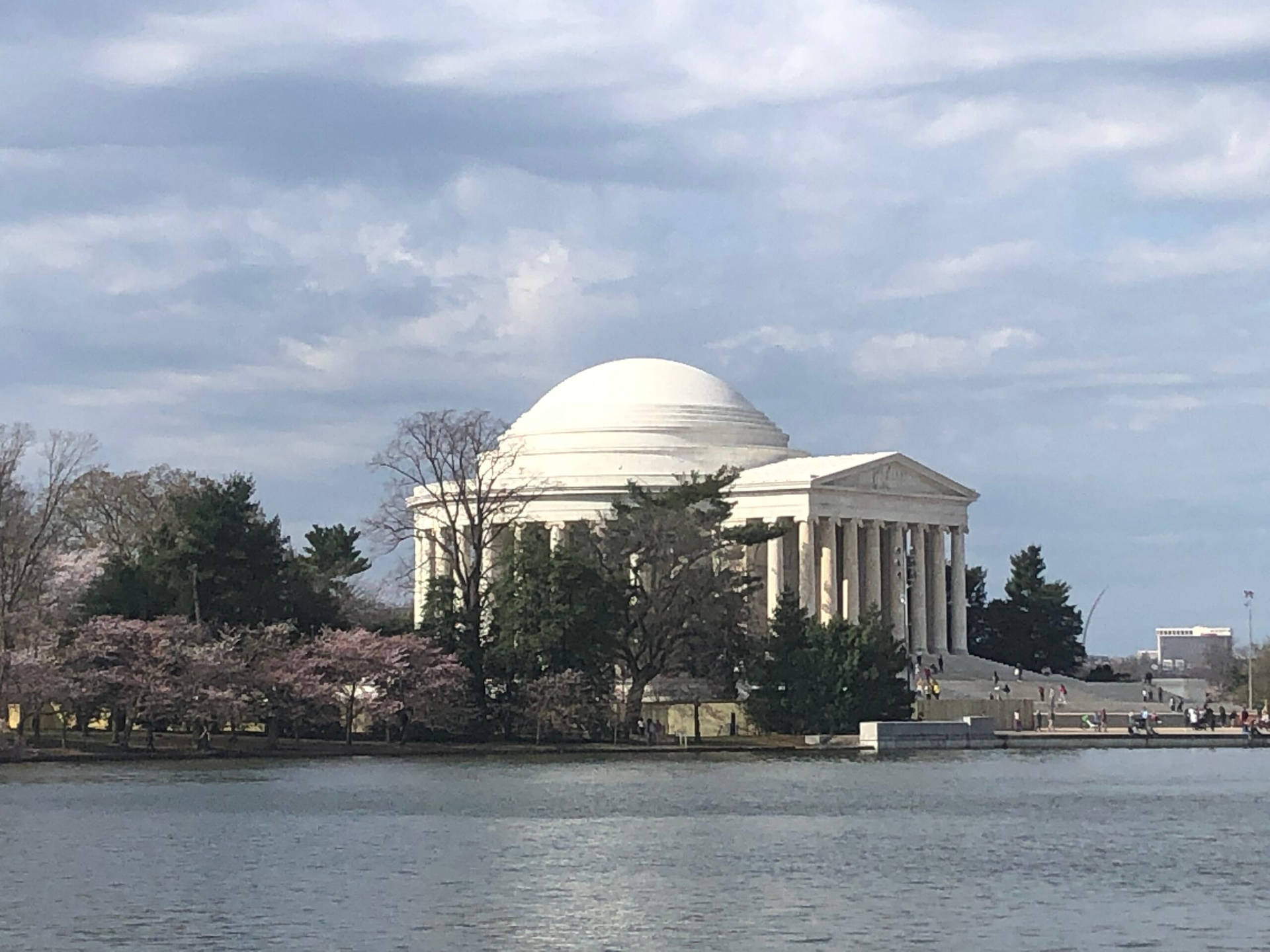 Jefferson Memorial Overcast Background