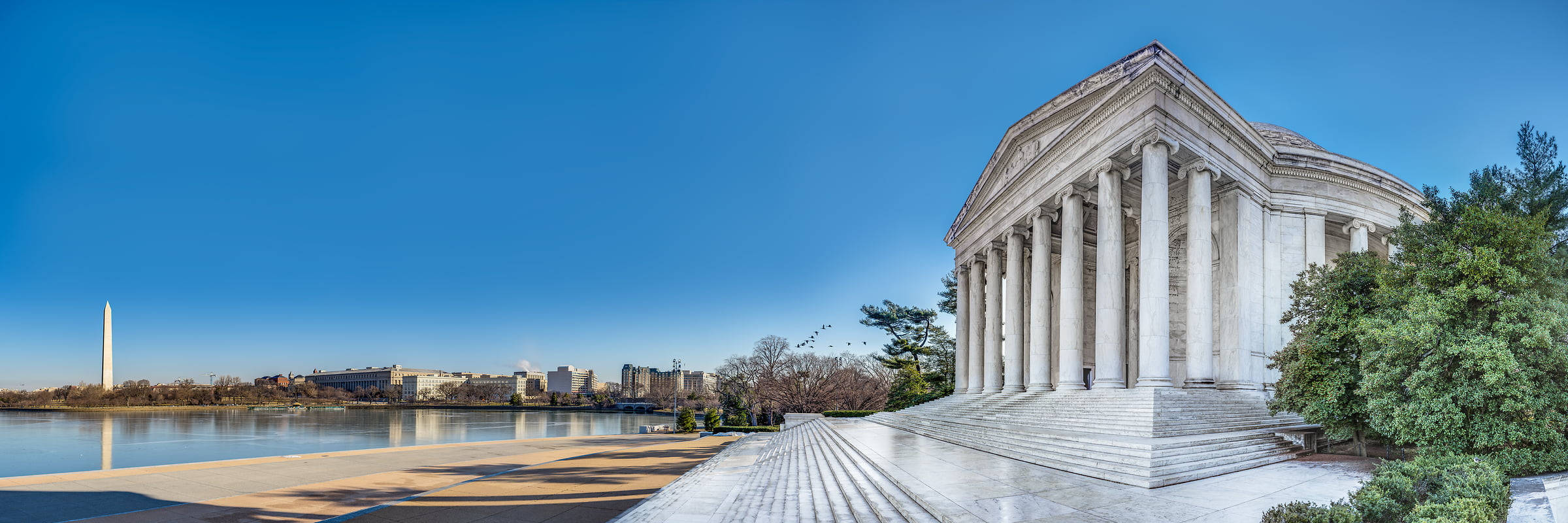 Jefferson Memorial Panoramic Shot Background