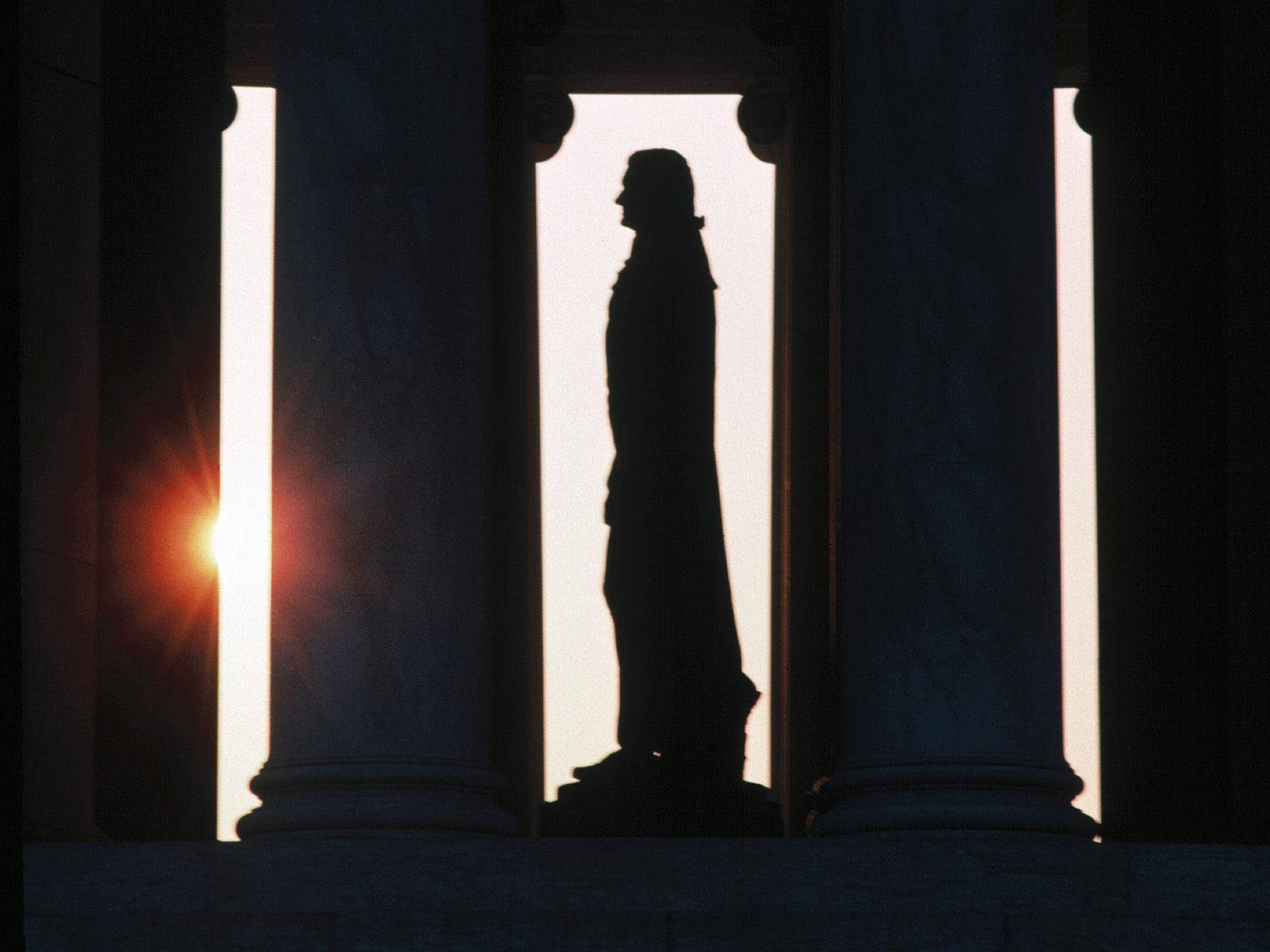 Jefferson Memorial Silhouette Wallpaper