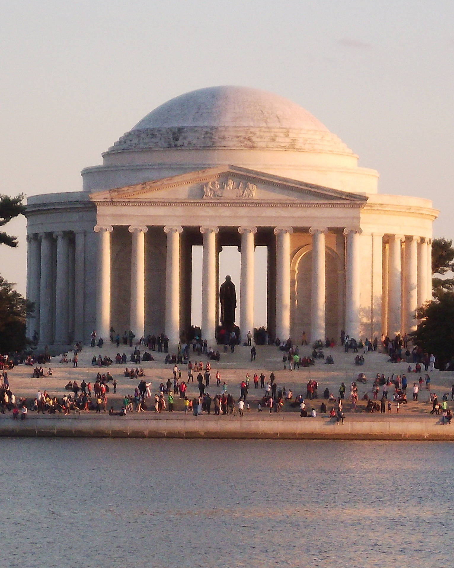 Jefferson Memorial Sunset Reflection Picture