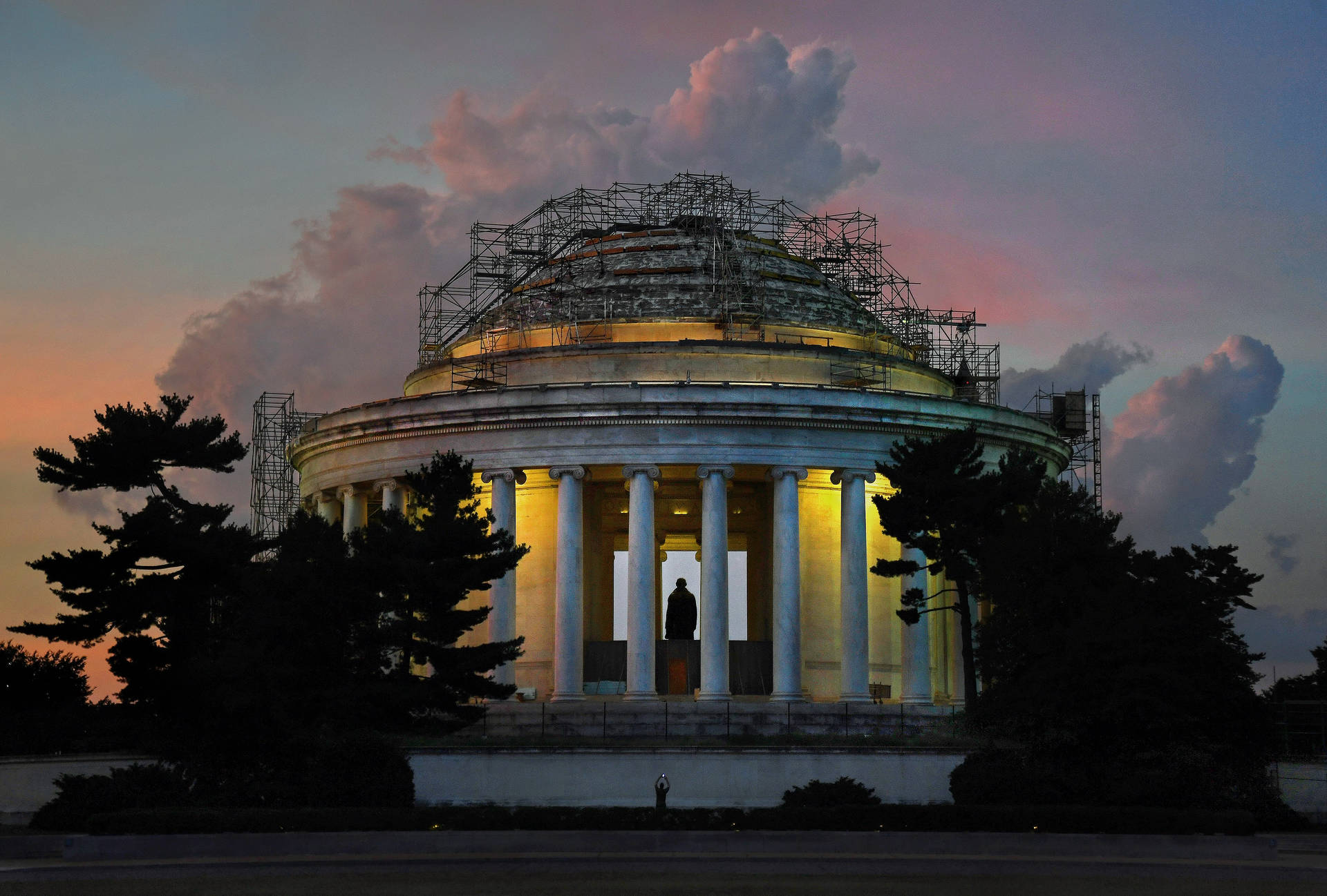 Jefferson Memorial Under Construction Picture