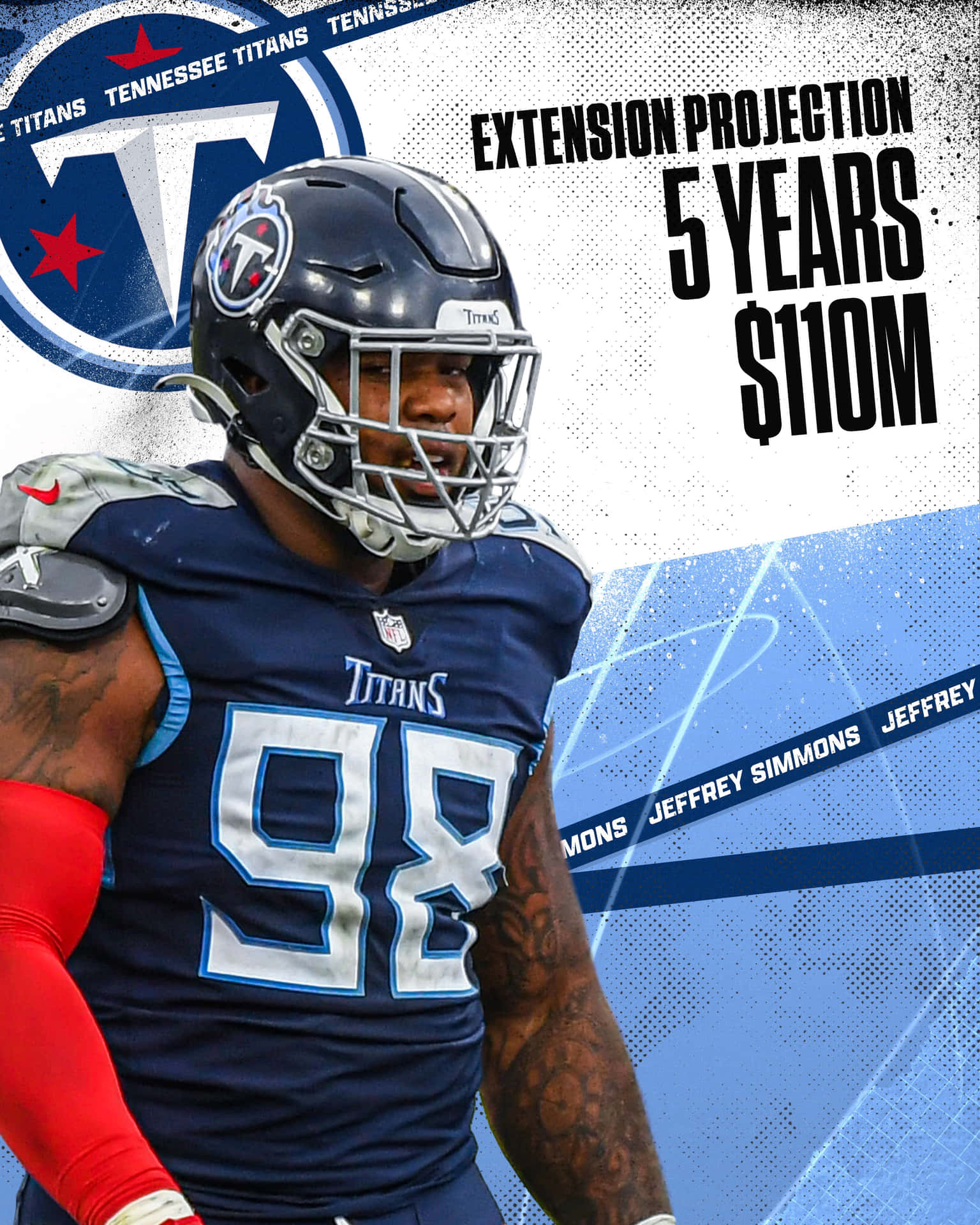 Jeffery Simmons Titans Extension Projection Wallpaper