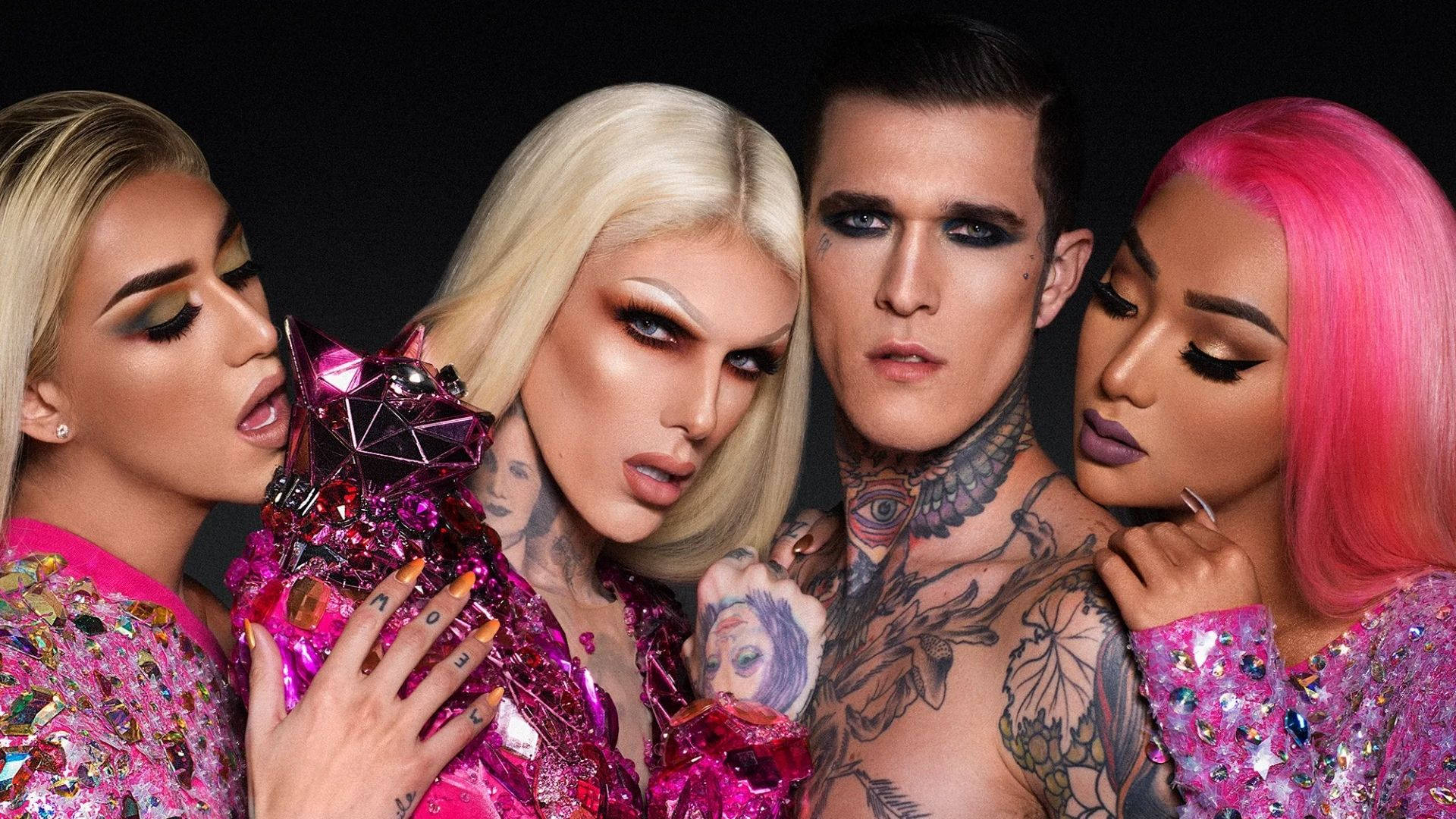 Jeffree Star With Models Wallpaper
