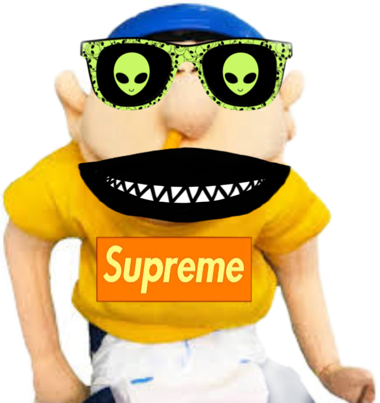 Jeffy Puppet With Alien Sunglasses PNG