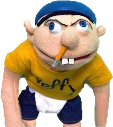 Jeffy Puppet With Pencilin Nose PNG