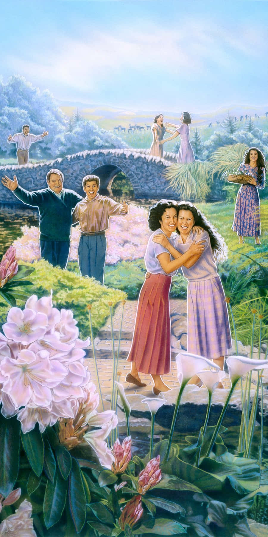 Discover a Peaceful Paradise in Jehovah's Care Wallpaper