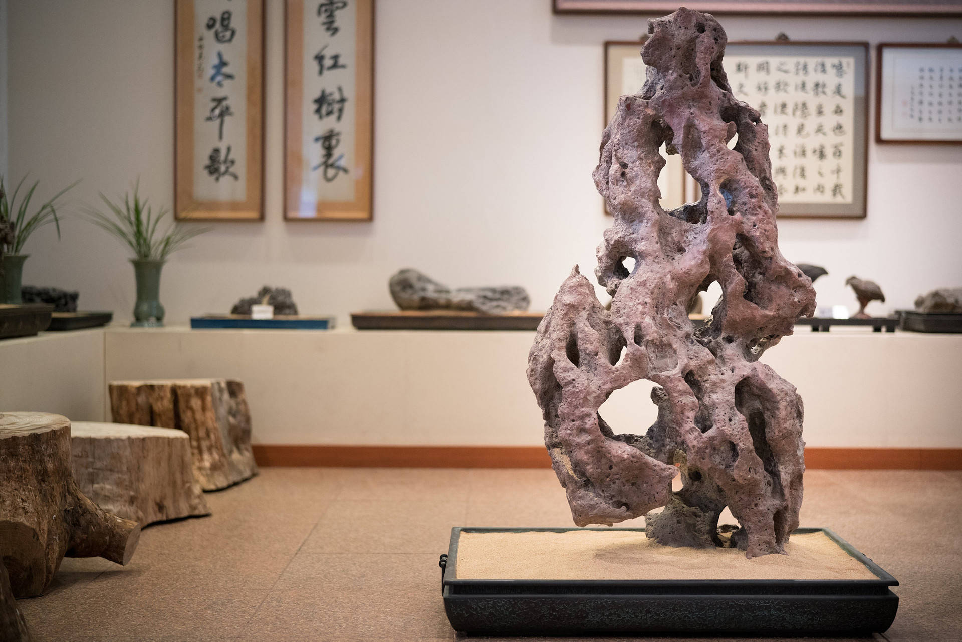 Smukke sjældne sten fra Jeju-øen Wallpaper