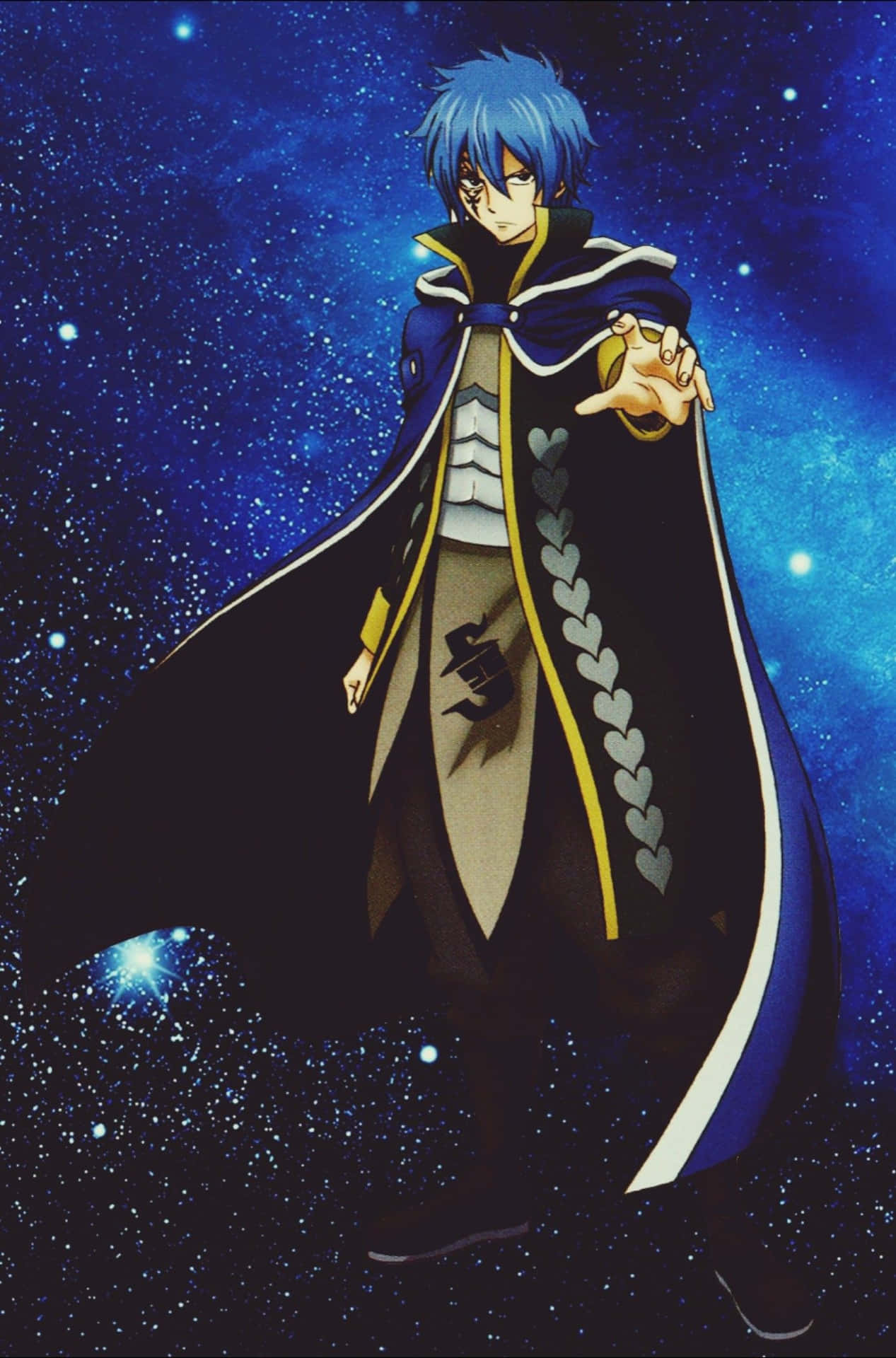 Enigmatic Jellal Fernandes in Action Wallpaper