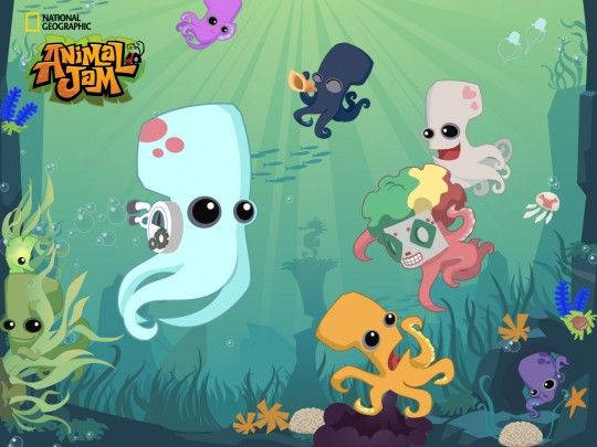 Jellyfish In Animal Jam Poster Background