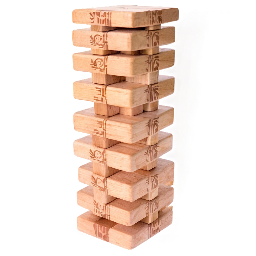 Jenga Blocks On Table Png Bci19 PNG