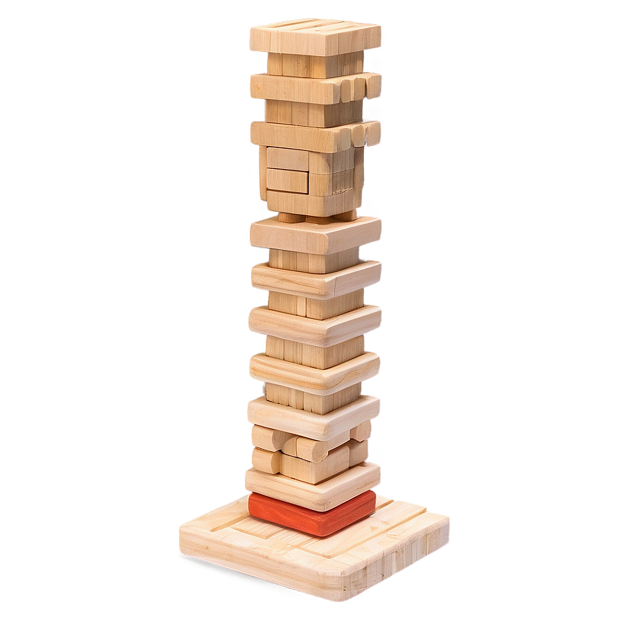 Jenga Tower Mid-game Png Ubh75 PNG
