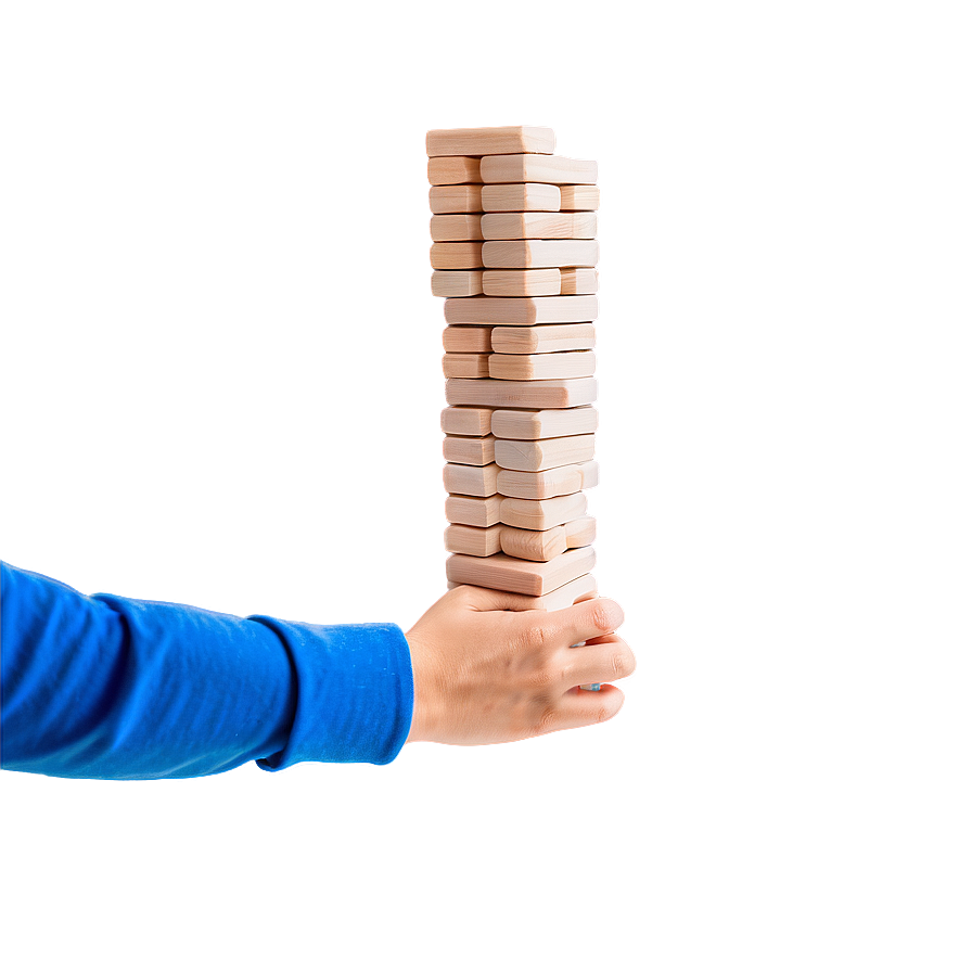 Jenga Tower With Hand Png 97 PNG