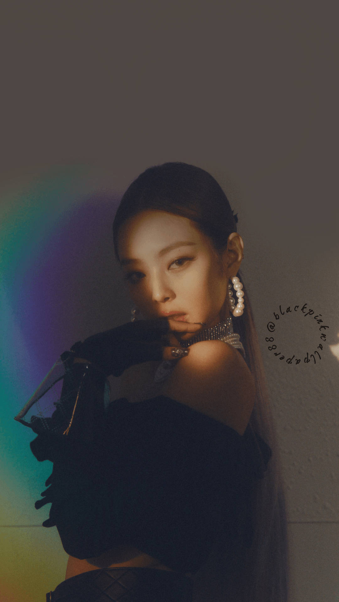 Jennie Kim Side Profile Wallpaper
