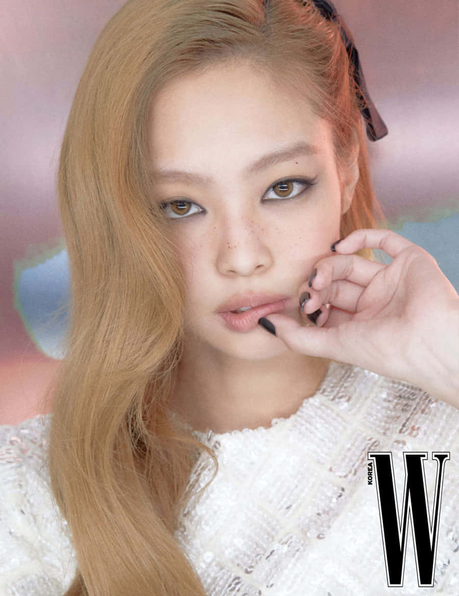 Blackpink's Jennie With Golden Hair Picture