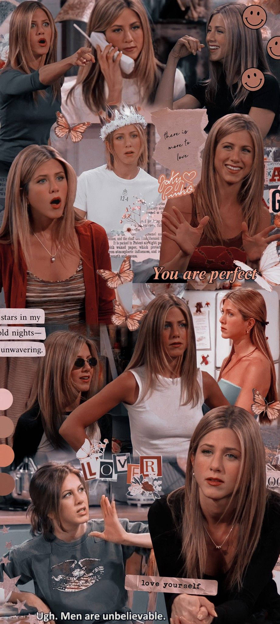 Fondode Pantalla Estético De Jennifer Aniston En Friends Para Teléfono. Fondo de pantalla