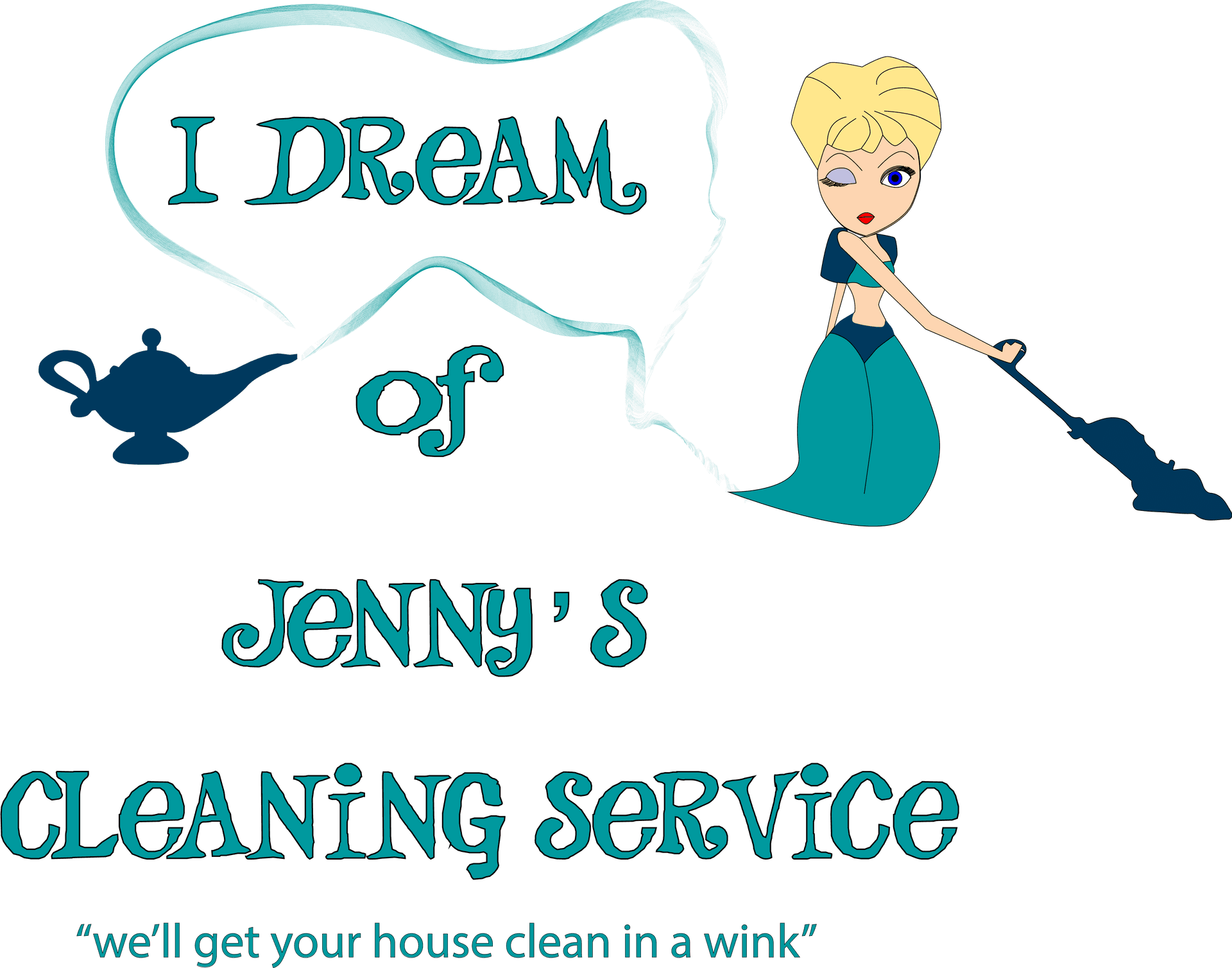 Jennys Cleaning Service Logo PNG