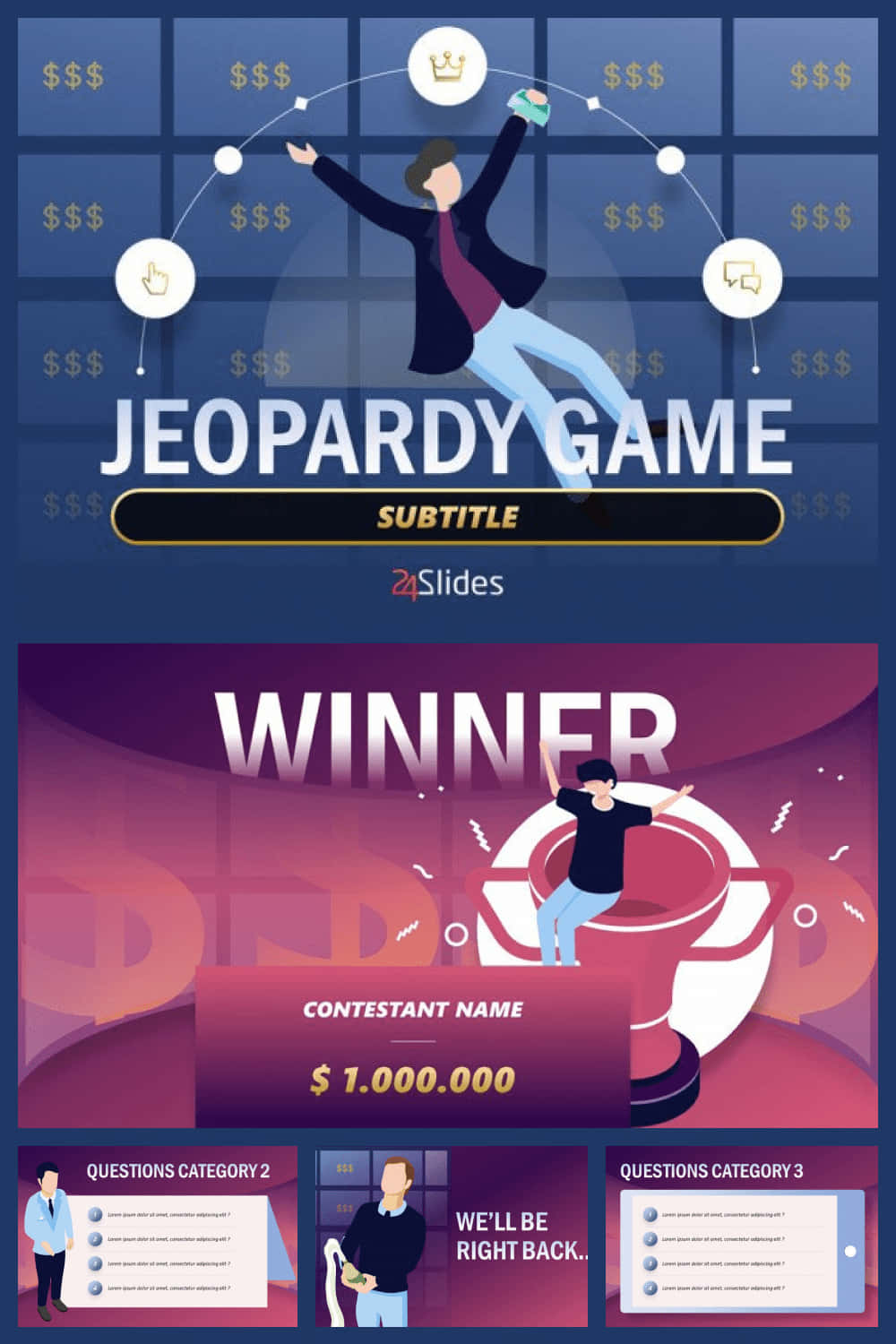 Jeopardy Game Powerpoint Template