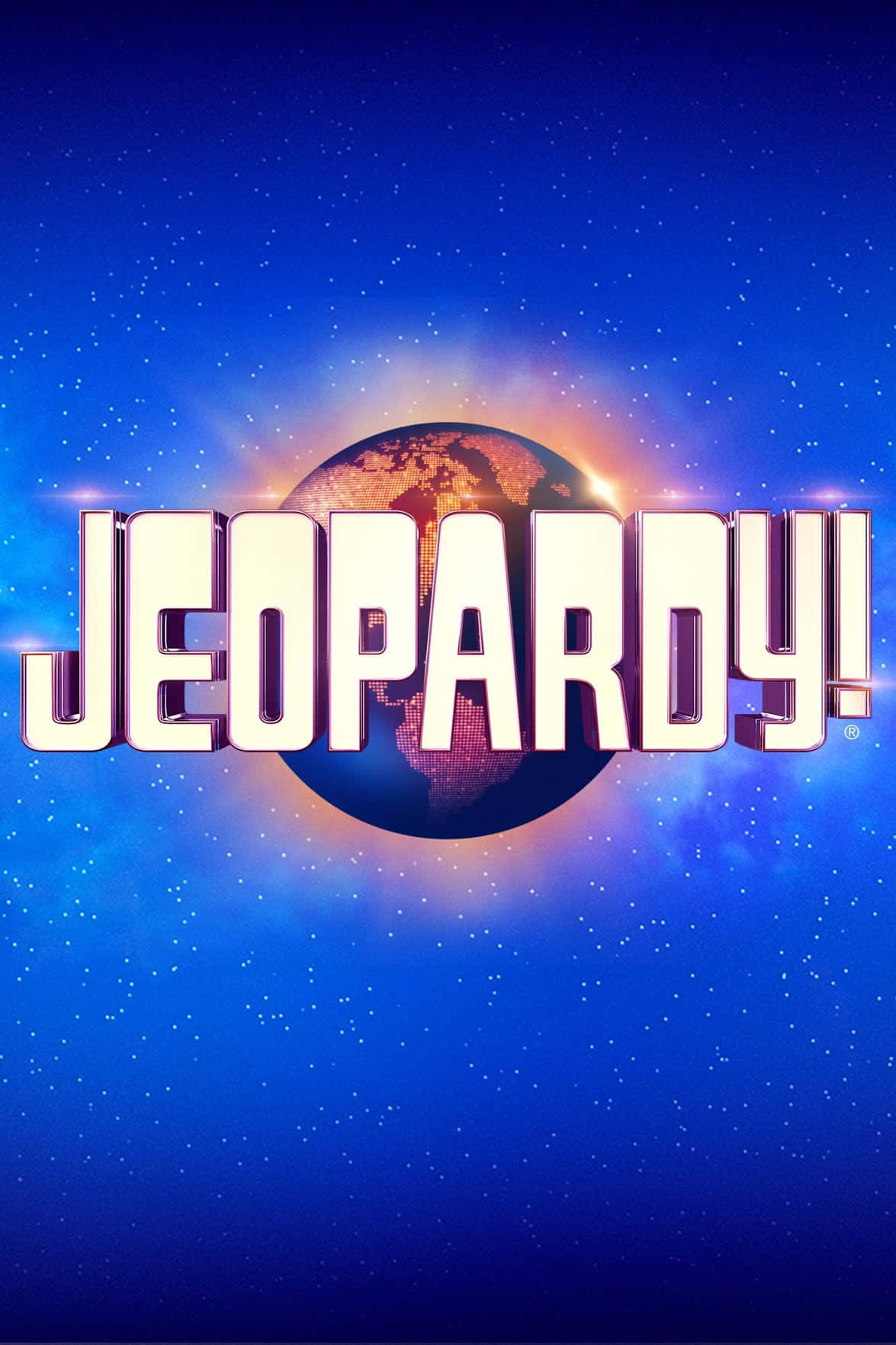 Logode Jeopardy Con Un Fondo Azul.