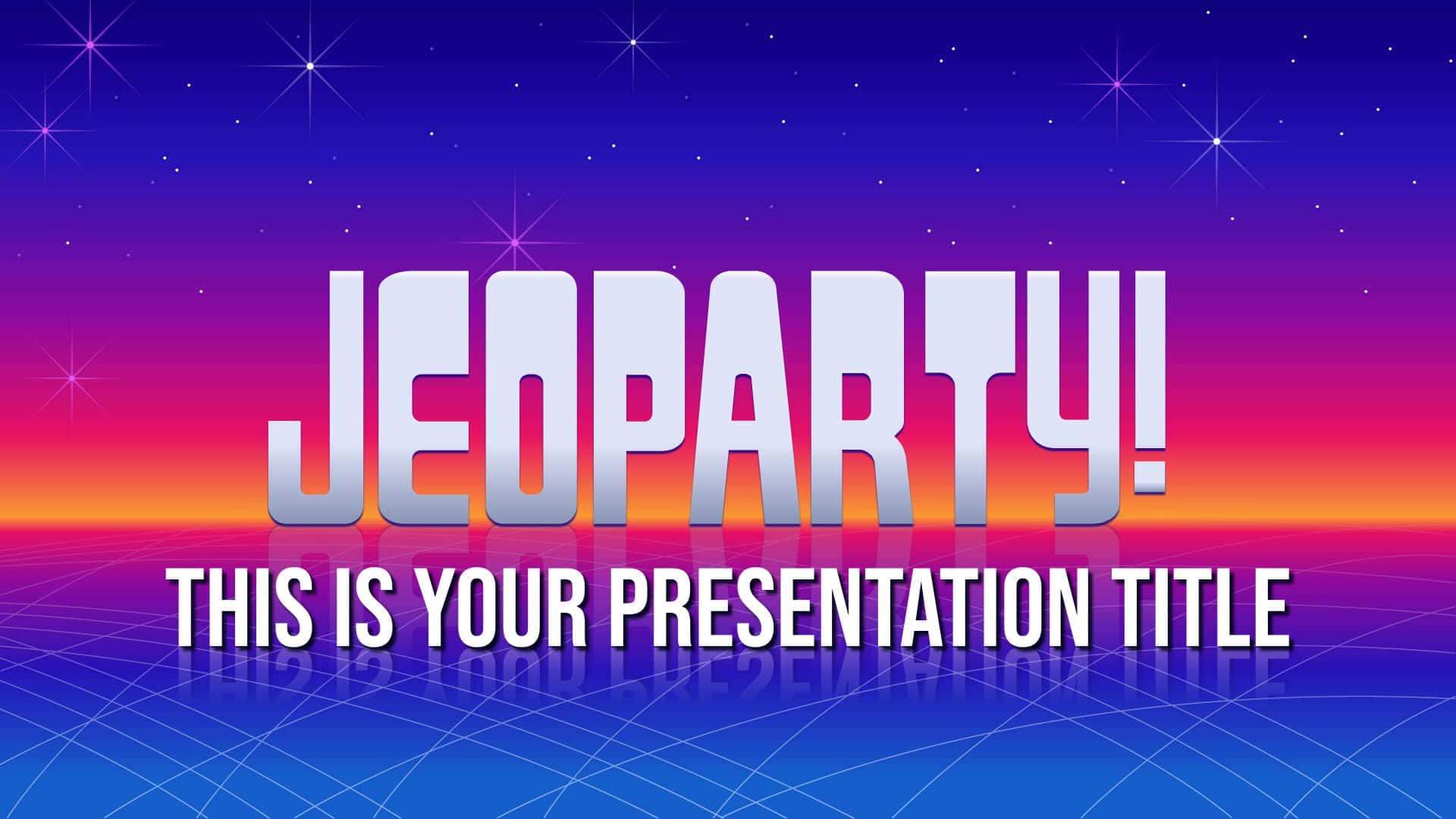 Jeopardy Powerpoint Template